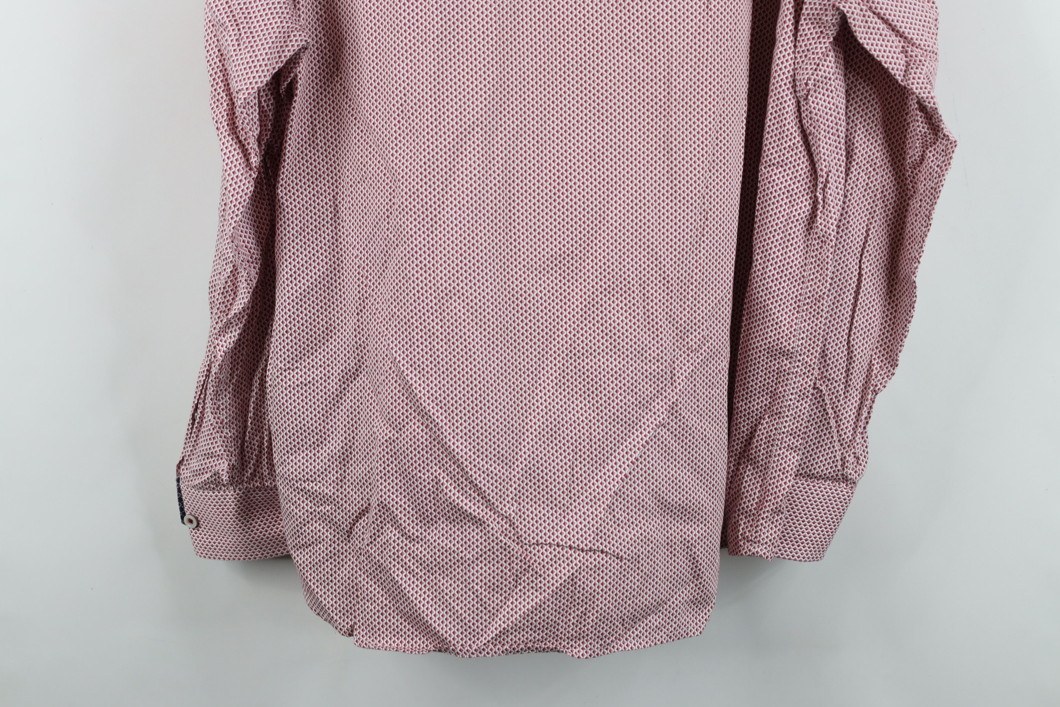 Johnston & Murphy Johnston & Murphy Cuff Diamond Collared Button Shirt Cotton Size US XL / EU 56 / 4 - 14 Thumbnail
