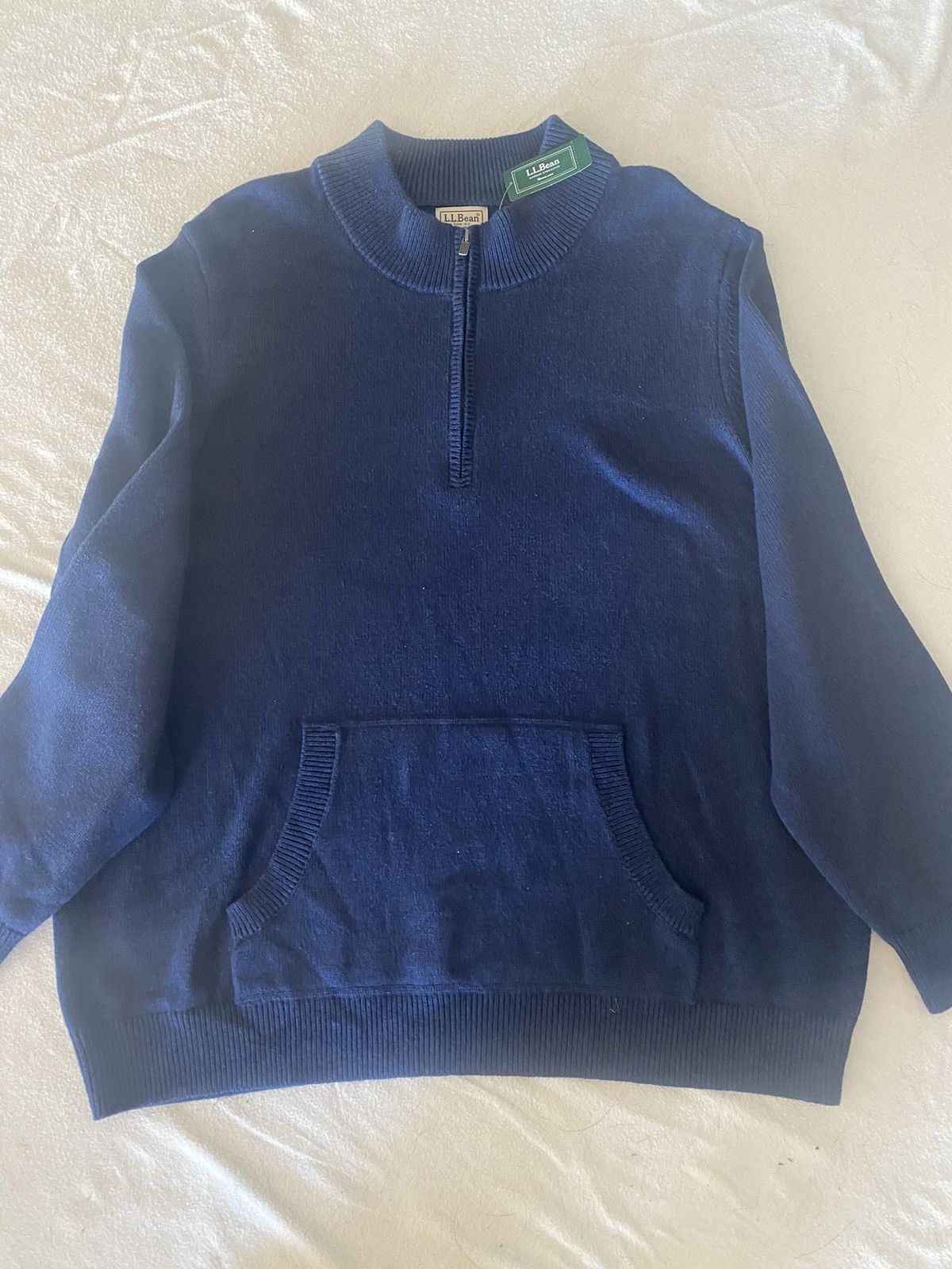 L.L. Bean L. L Bean Quarterzip Sweater w/ Front Pocket Size US XXL / EU 58 / 5 - 4 Thumbnail