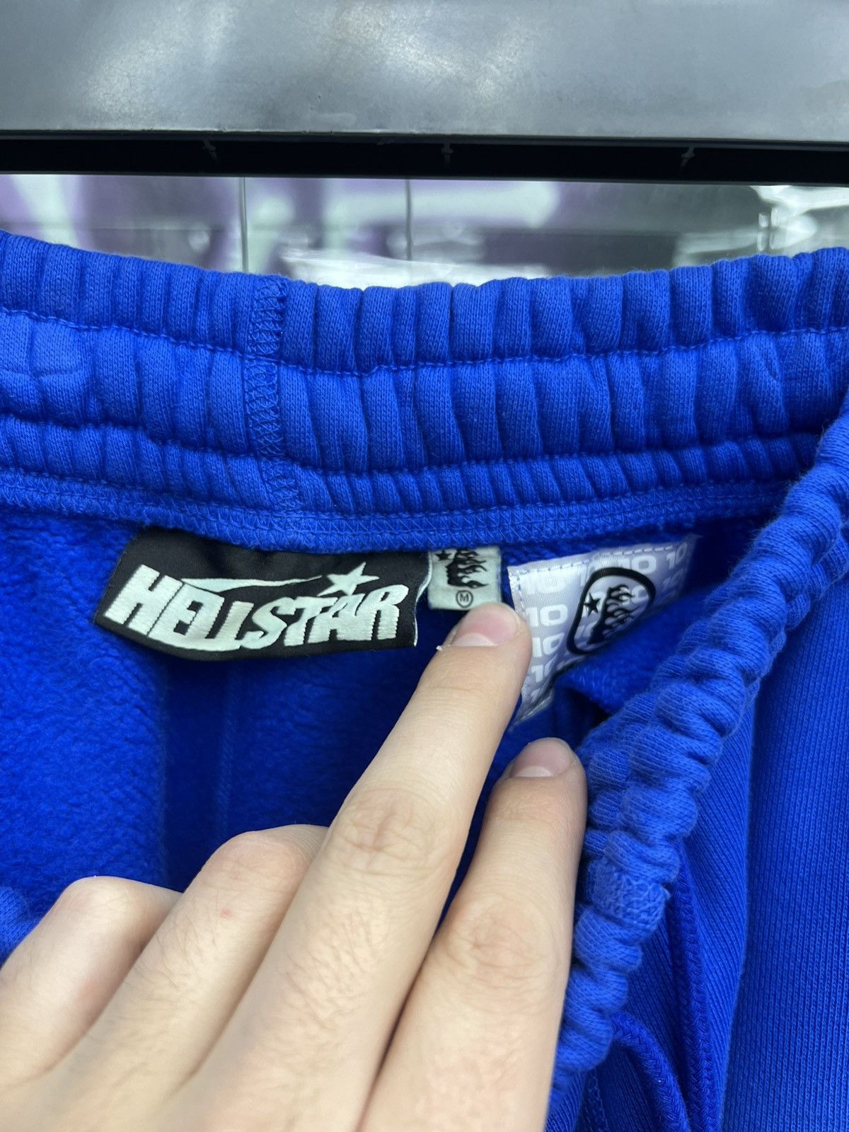 Hellstar no guts no glory blue sweatpants size medium