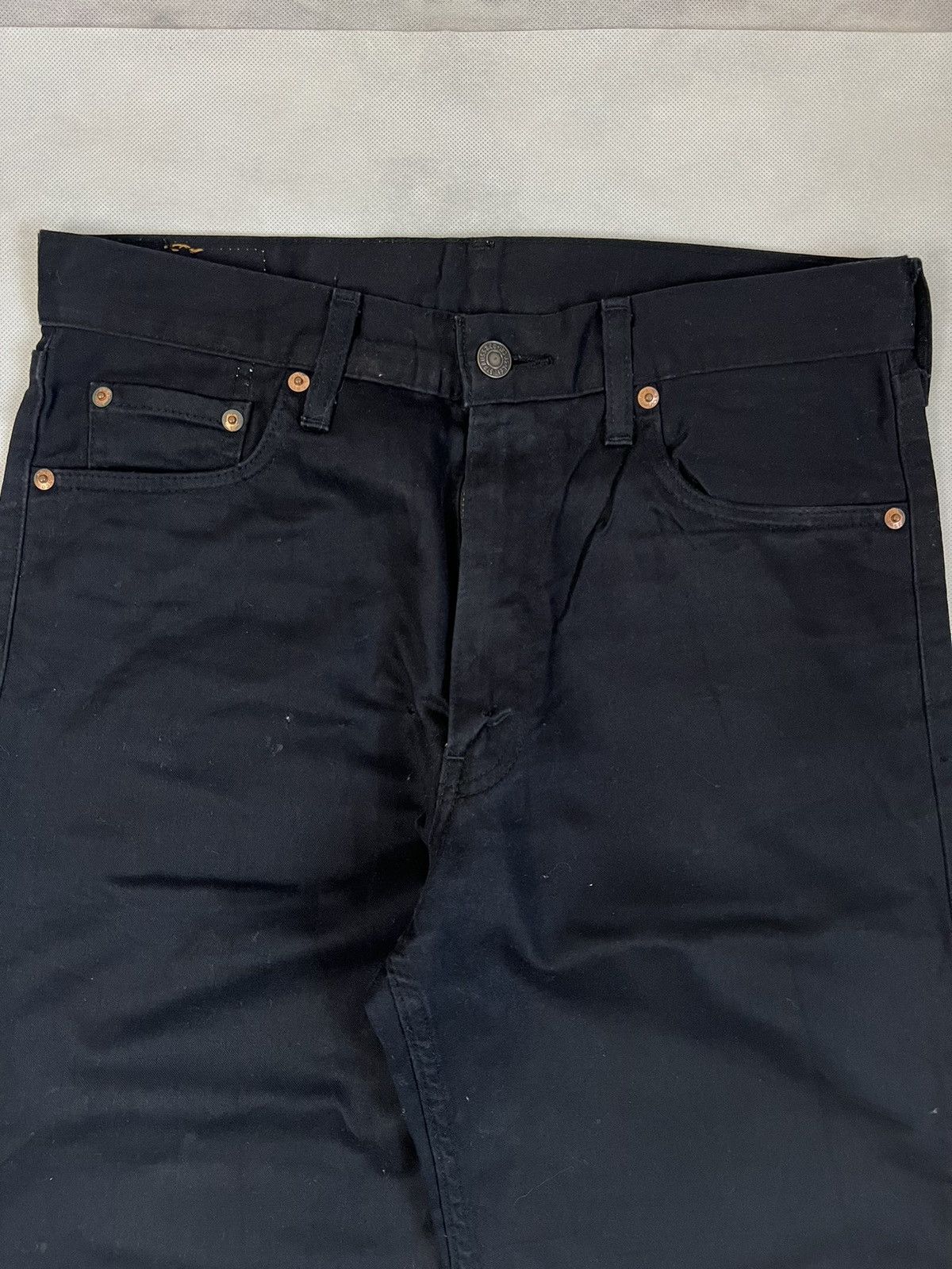 Levi's Vintage Clothing Vintage 90's Levis 508 Super Black Denim Size US 31 - 10 Thumbnail