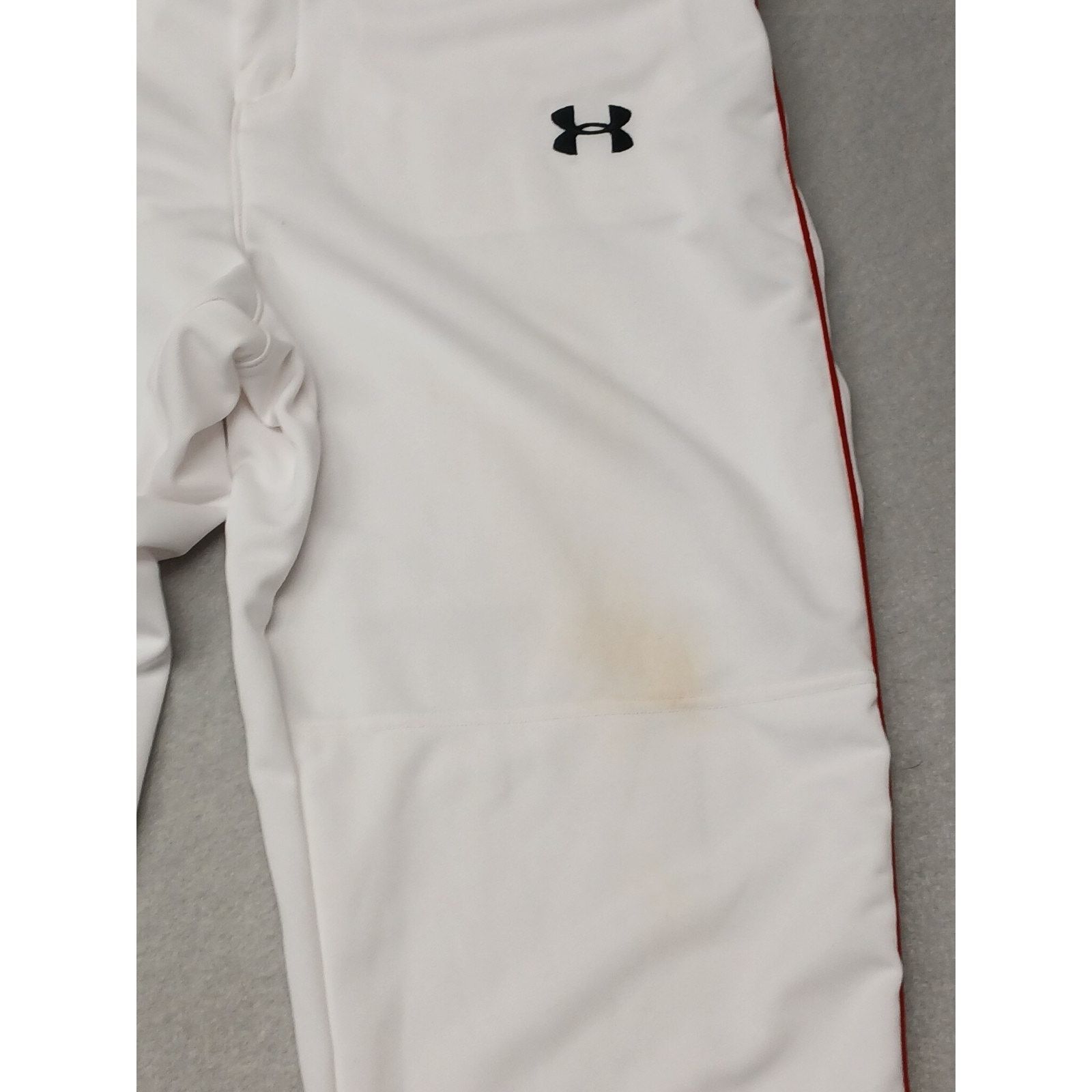 Under Armour Under Armour (XL) White Red Pin Stripe Sports Stretch Pants Size US 36 / EU 52 - 1 Thumbnail
