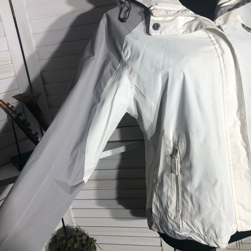 Free Country Free Country Windbreaker Jacket Hooded White/Gray sz M Size M / US 6-8 / IT 42-44 - 5 Thumbnail