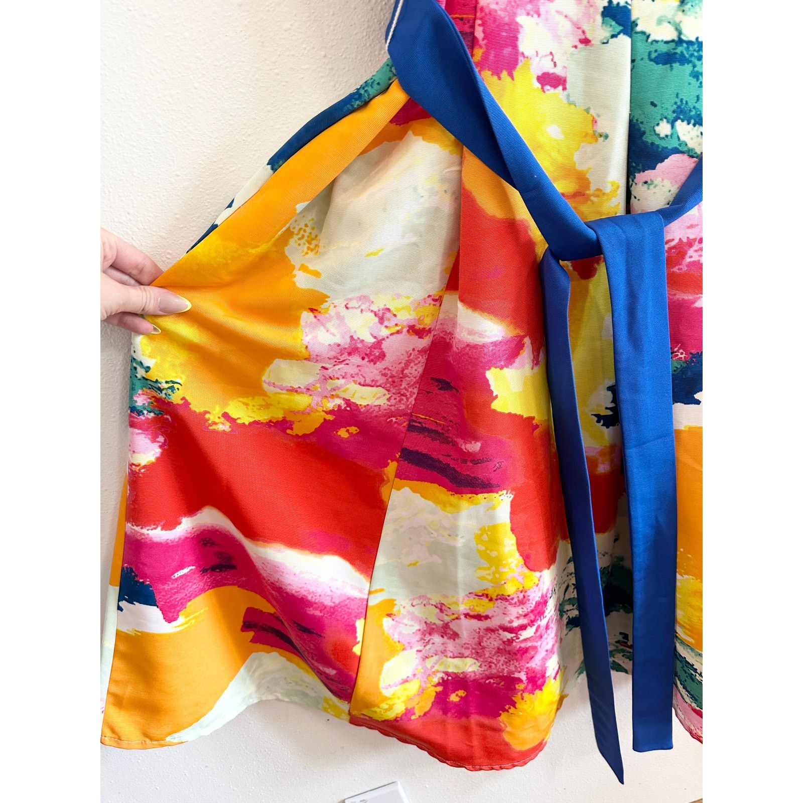 Other NWT New York & Company Colorful Watercolor Dress size 14 Size XL / US 12-14 / IT 48-50 - 5 Thumbnail