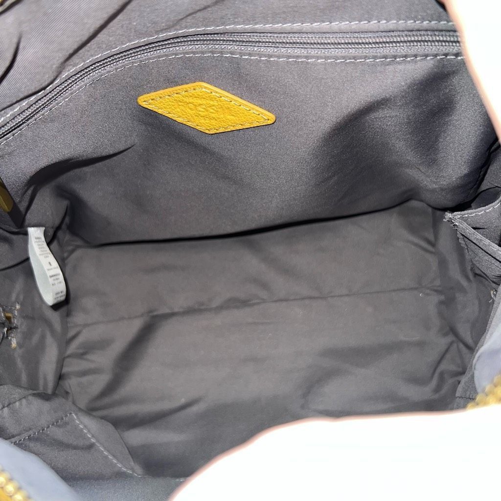 Fossil Fossil Yellow Leather Satchel with Unbranded Guitar Strap Size ONE SIZE - 8 Thumbnail