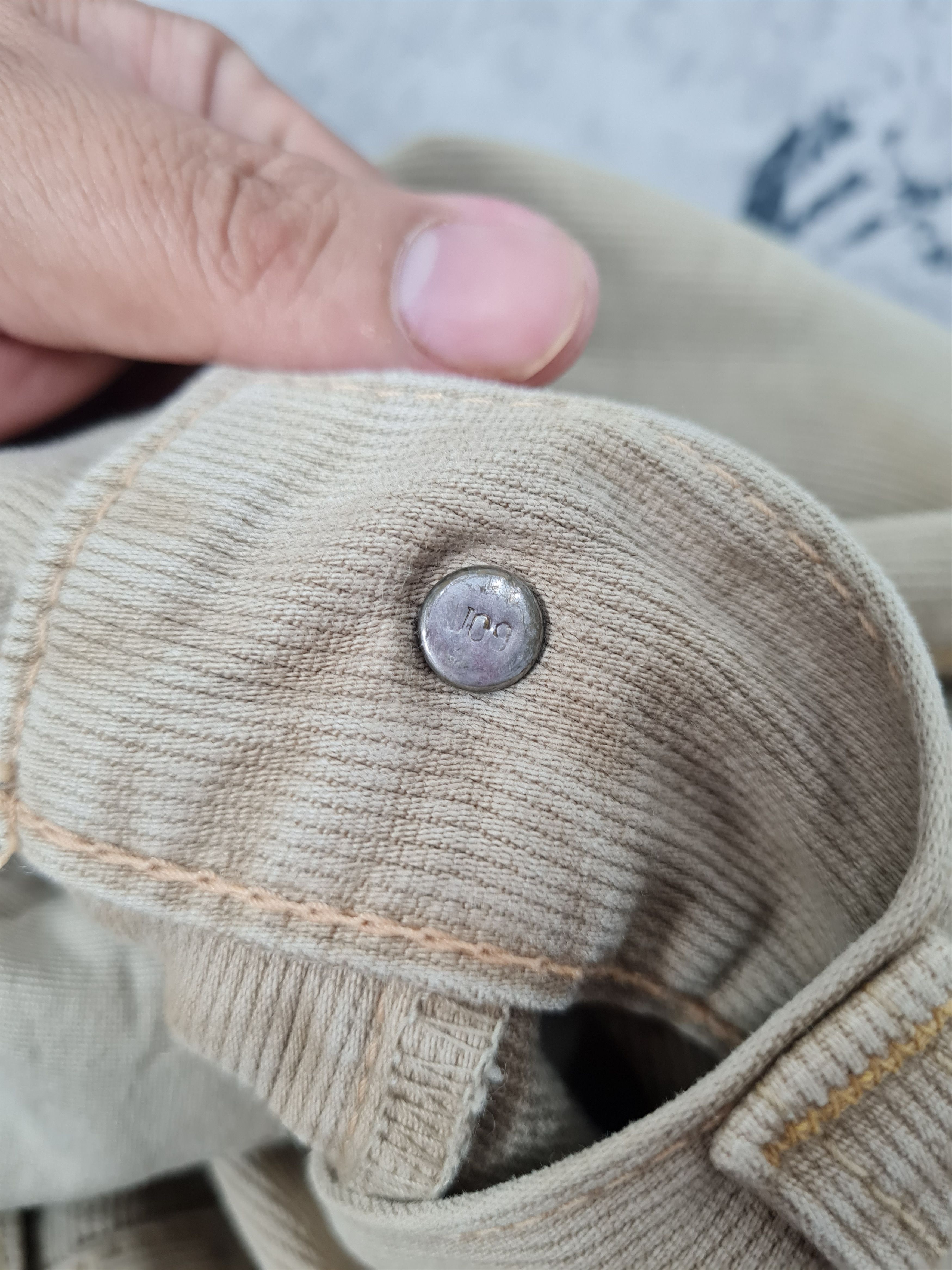 Levi's Vintage Clothing Vtg LEVIS 901 Qudroy Cream Straight Cut L0367 Size 32X33 Size US 32 / EU 48 - 15 Thumbnail