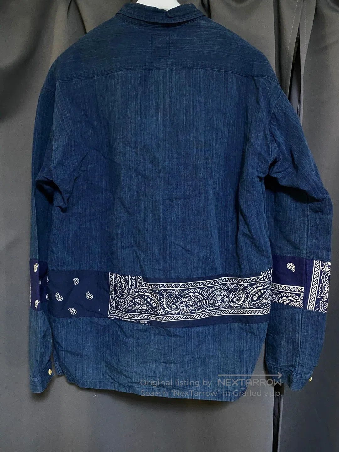 Visvim visvim ict Indigo Paisley Shirt 16aw. Size US L / EU 52-54 / 3 - 6 Thumbnail