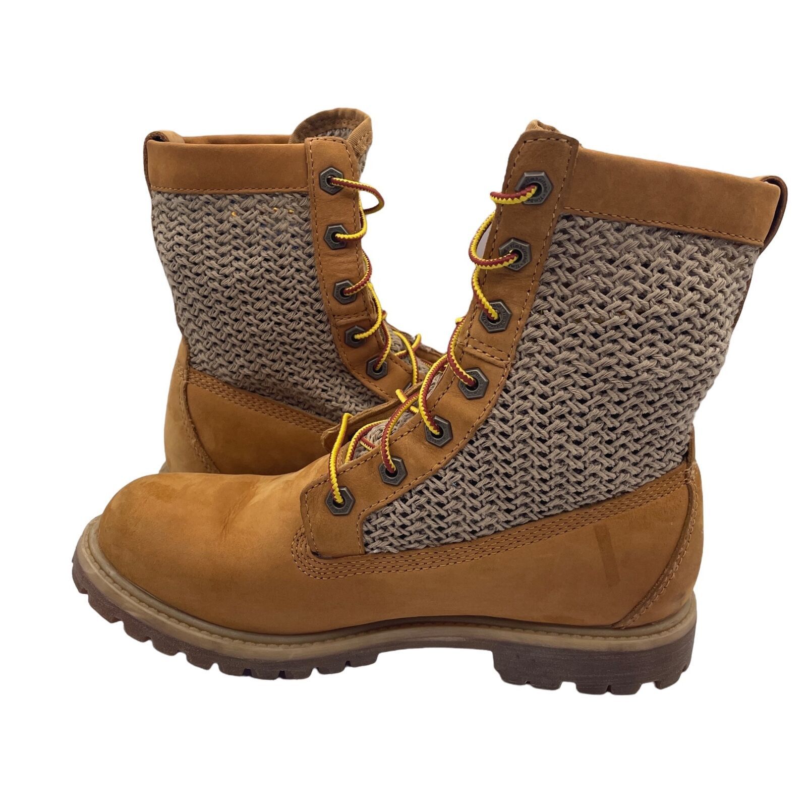 Timberland Timberland Crochet Hi Open Weave Knit Tan Boots Womens 8.5 Size US 8.5 / IT 38.5 - 5 Thumbnail