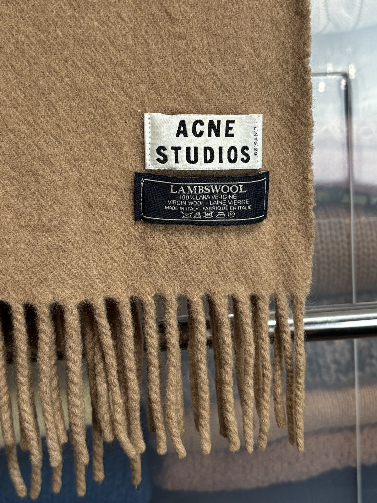 Acne Studios Acne Studios Lambswool Scarf Wool Vintage Size ONE SIZE - 3 Thumbnail