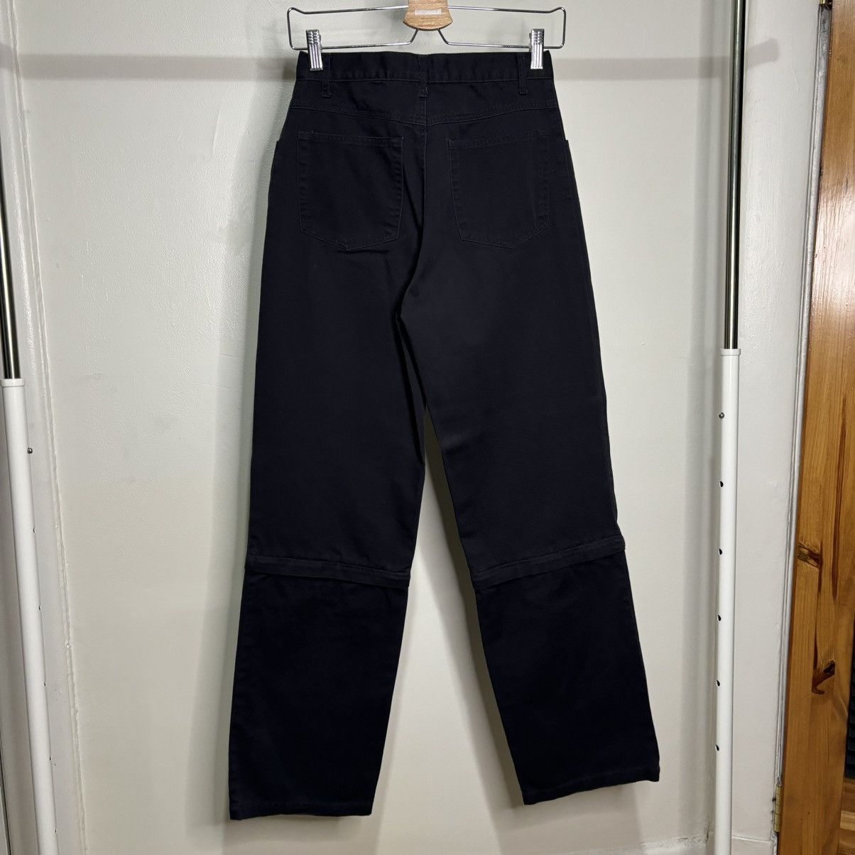 Heineken Vintage 1990s Faded Black Work Pants Size 27" / US 4 / IT 40 - 6 Thumbnail