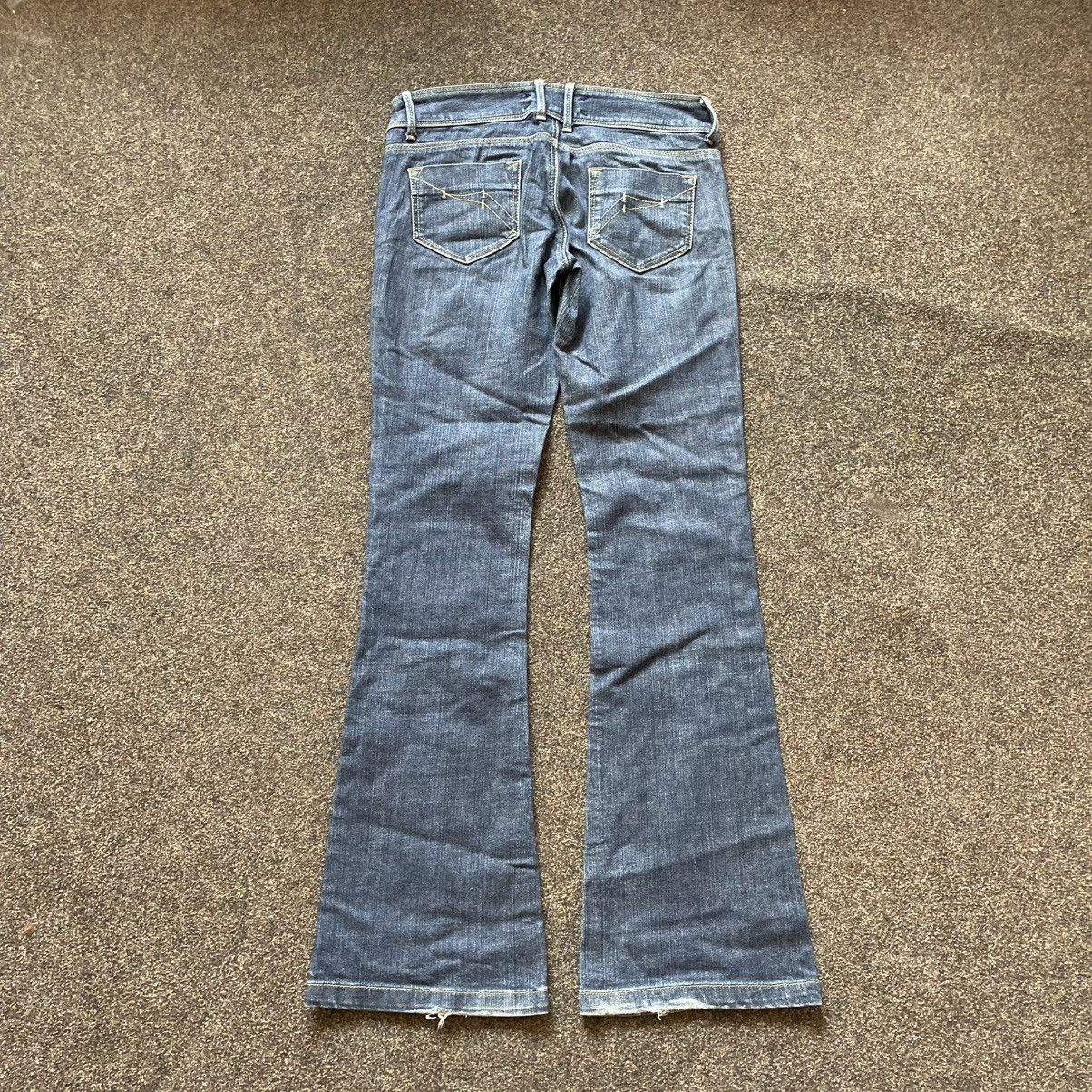 Vintage Vintage Y2K Bootcut Flared Jeans Thrashed Skate Grunge 31 Size 31" - 4 Thumbnail