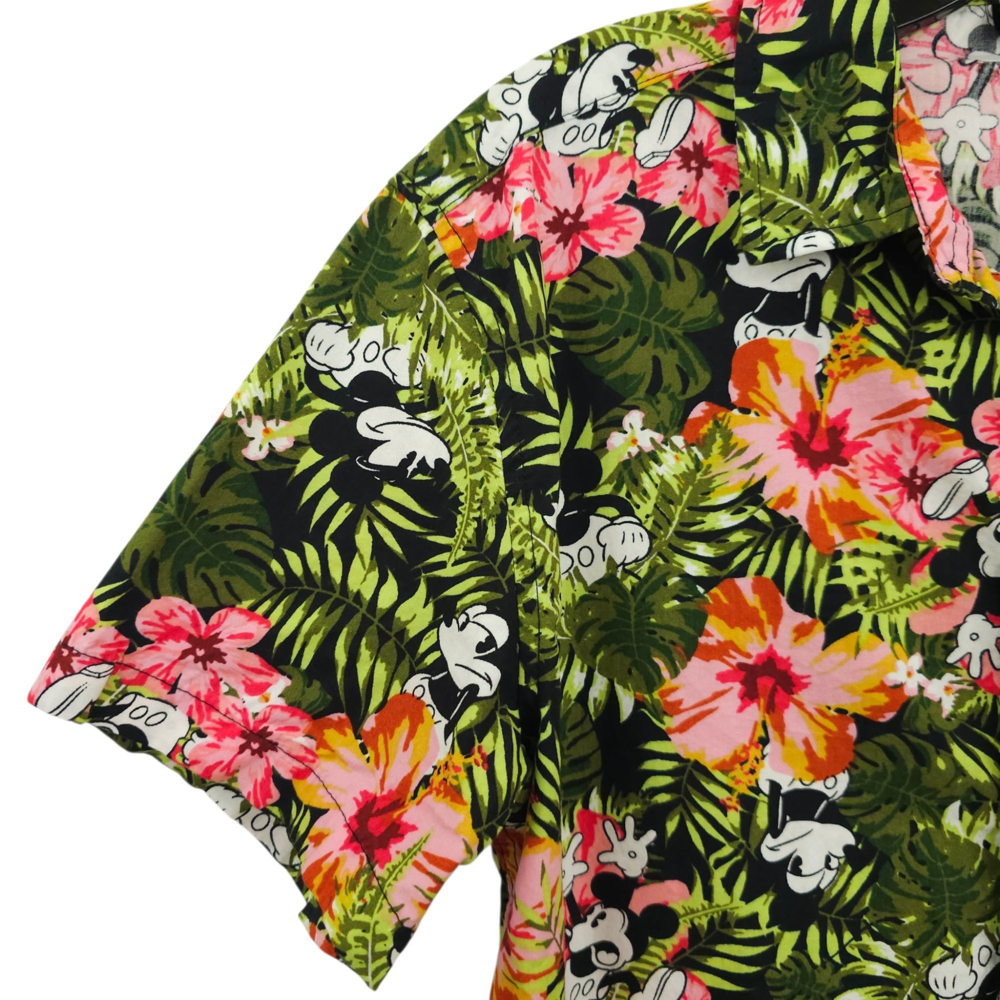Disney Disney Mickey Mouse Button Down Shirt Small Tropical Floral Size US S / EU 44-46 / 1 - 13 Thumbnail