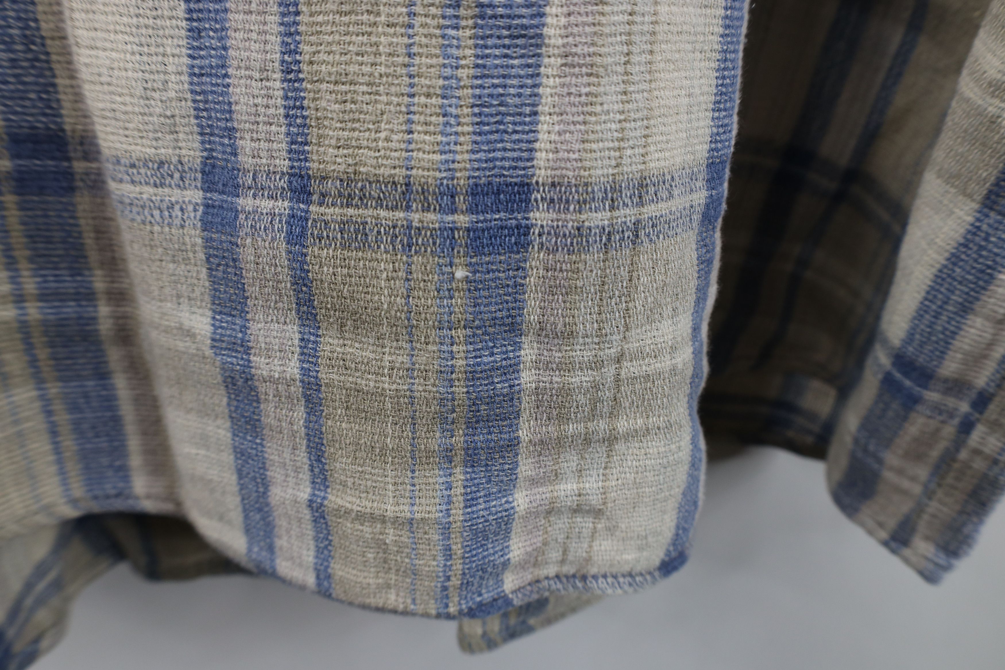 Vintage Vintage 90s Streetwear Cotton Weave Knit Button Shirt Plaid Size US XXL / EU 58 / 5 - 9 Thumbnail