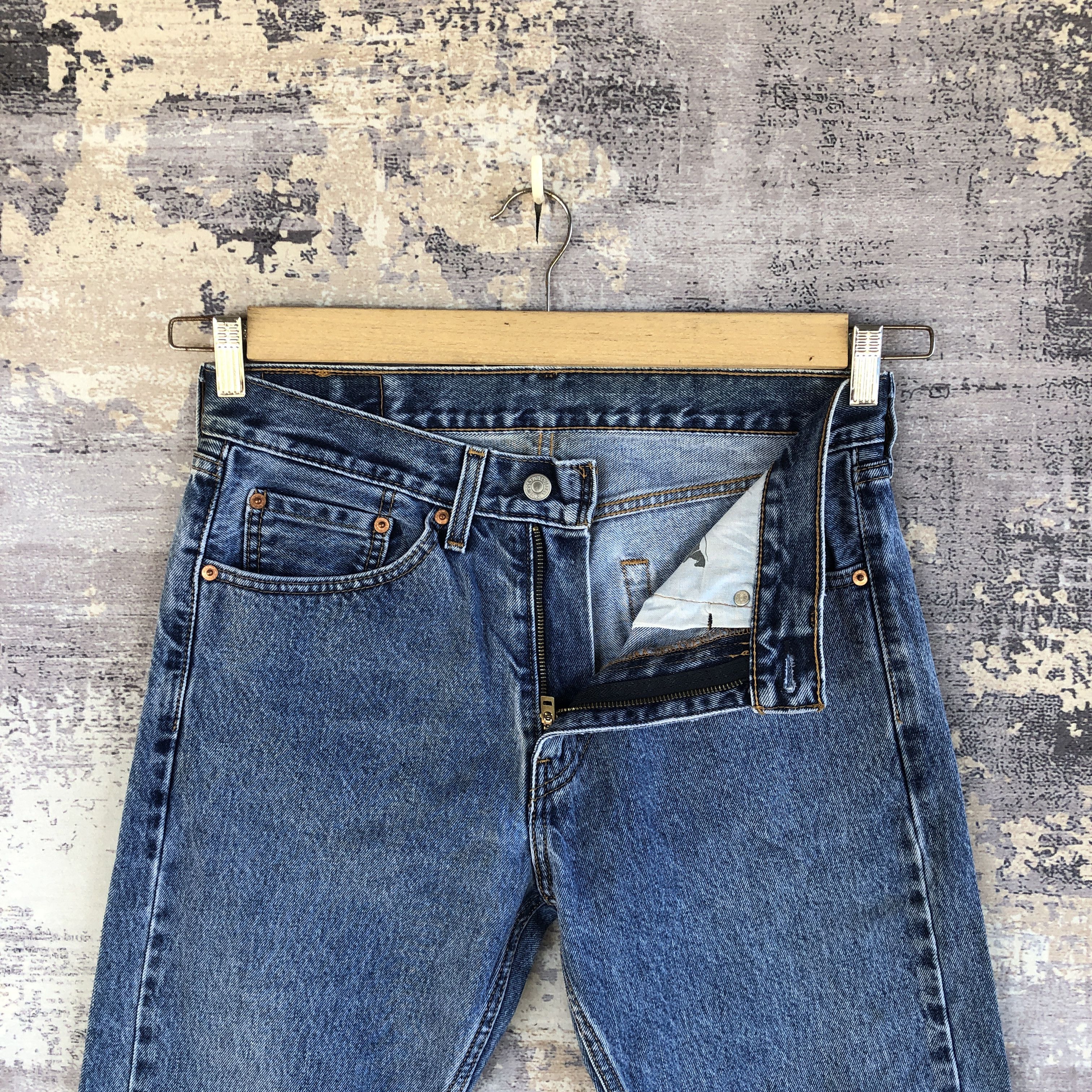 Levi's Vintage Levis Stone Wash Jeans Levi's 505 Faded Blue Denim Size US 30 / EU 46 - 6 Thumbnail