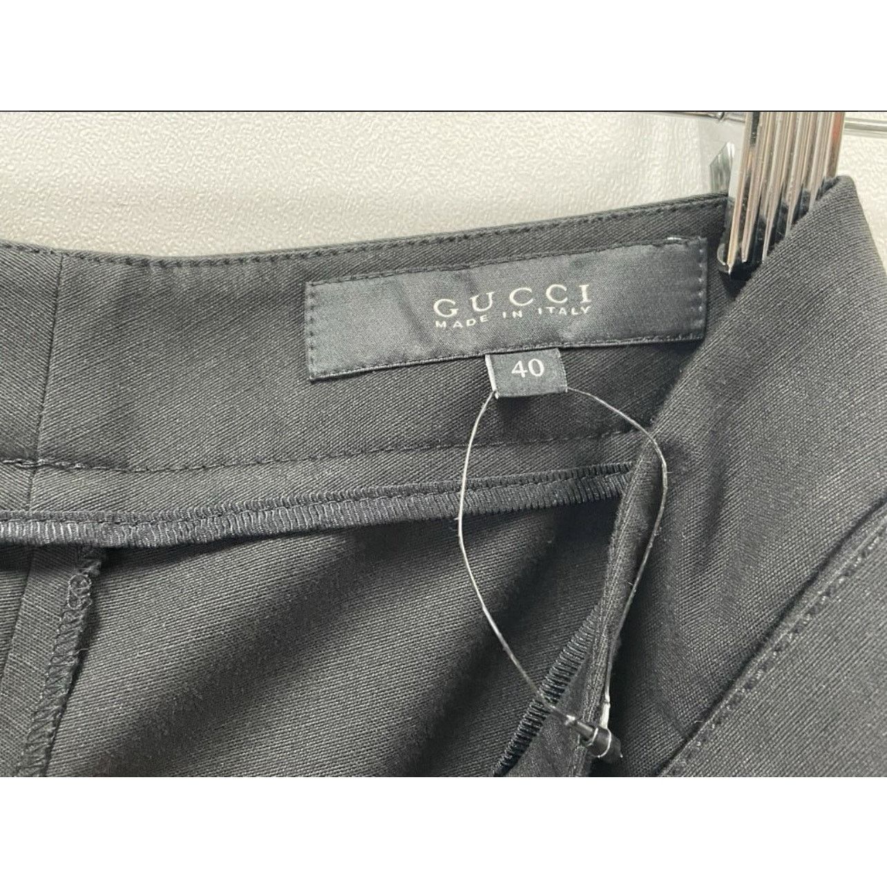 Gucci Gucci Black Straight Leg Trouser Pants - Size 40 Size 27" / US 4 / IT 40 - 7 Thumbnail