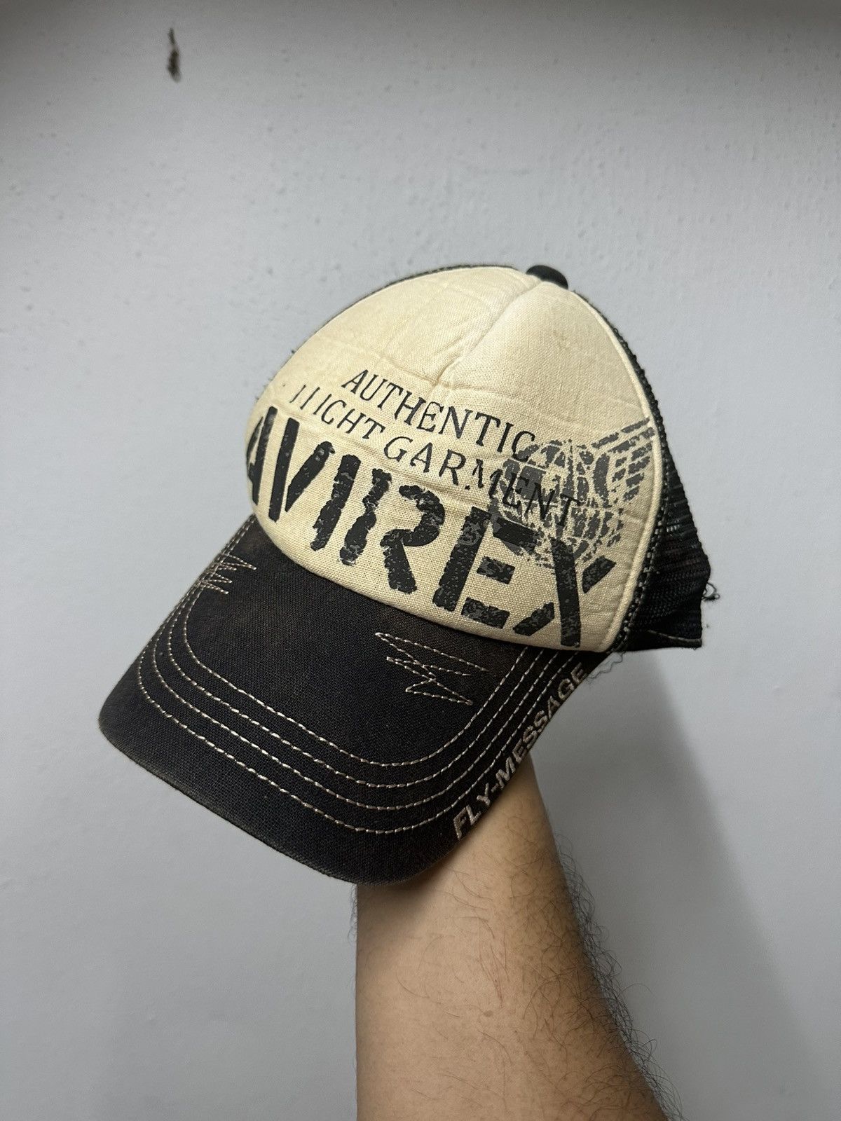 Alpha Industries VTG Distress Alpha Industries Trucked Hat Size ONE SIZE - 1 Thumbnail