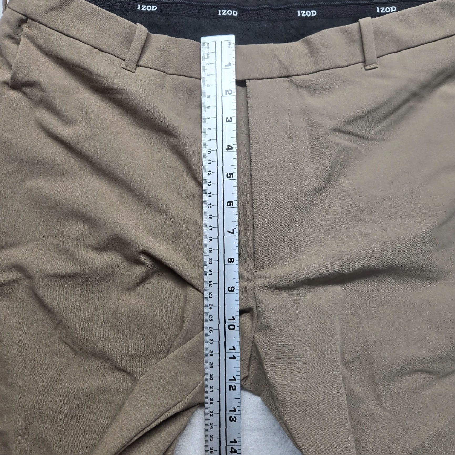 Izod Izod Golf Pants Men's 36 x 30 Tan Lightweight Performance Flat Front Size US 36 / EU 52 - 5 Thumbnail