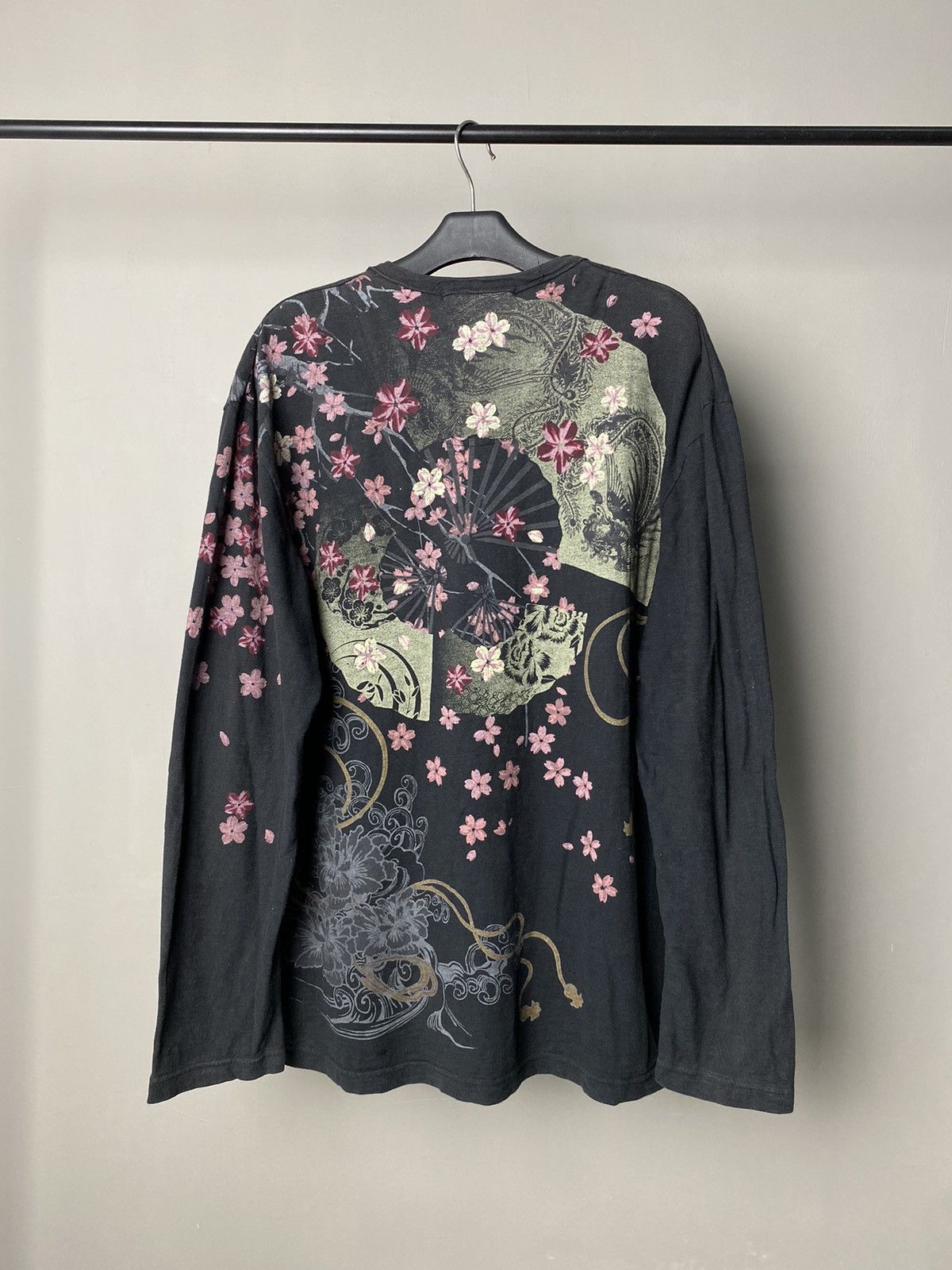 Japanese Brand × Vintage Karakuri Sukajan Sakura Longsleeve Size US L / EU 52-54 / 3 - 2 Thumbnail