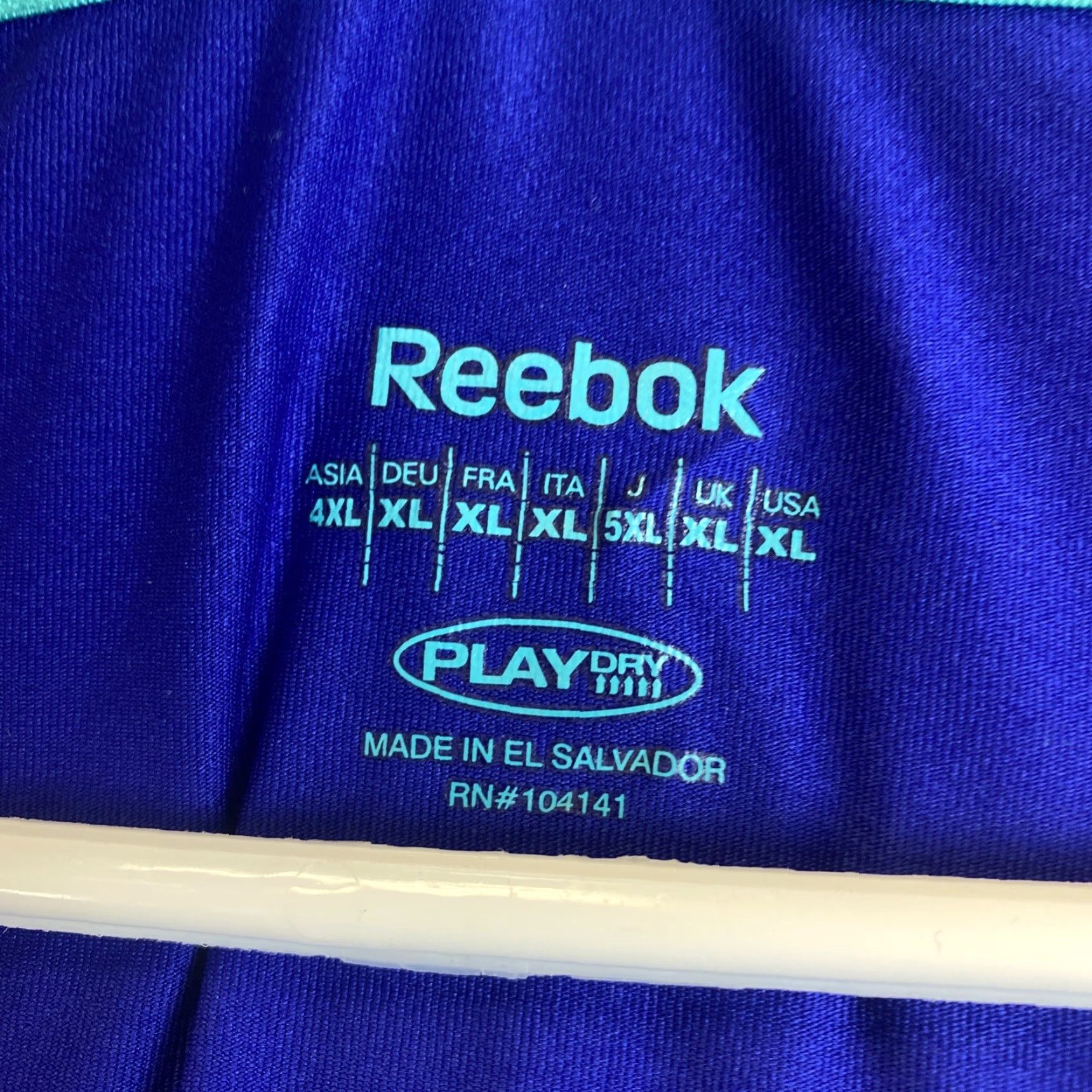 Reebok VINTAGE? No. Reebok Women’s Blue Short Sleeve T Shirt XL Regular Crew Neck Breathable Lightweight Logo 96% Polyester 4% Spandex Casual Sports 69-17 Size XL / US 12-14 / IT 48-50 - 4 Thumbnail