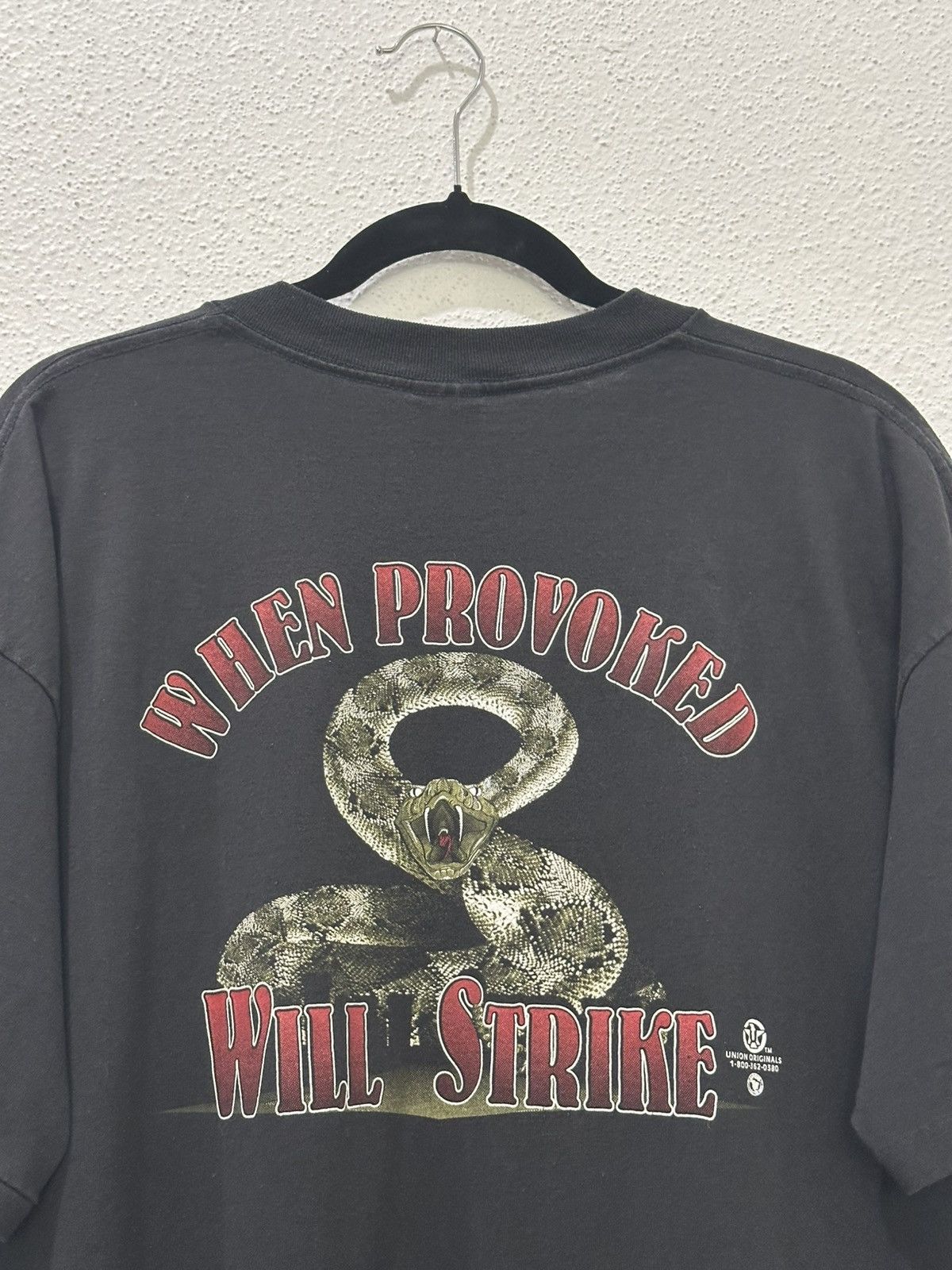 Vintage Vintage 90s Union “When Provoked Will Strike” Snake Python Size US XXL / EU 58 / 5 - 2 Thumbnail