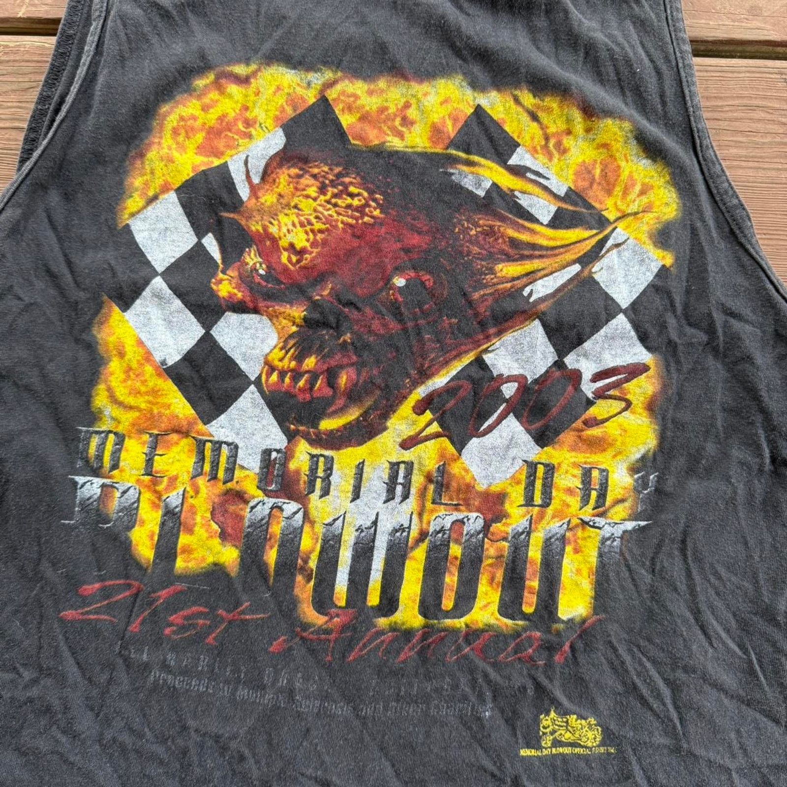 Harley Davidson × Vintage 2003 Memorial Day Blowout Biker Tank top Size US XL / EU 56 / 4 - 3 Thumbnail