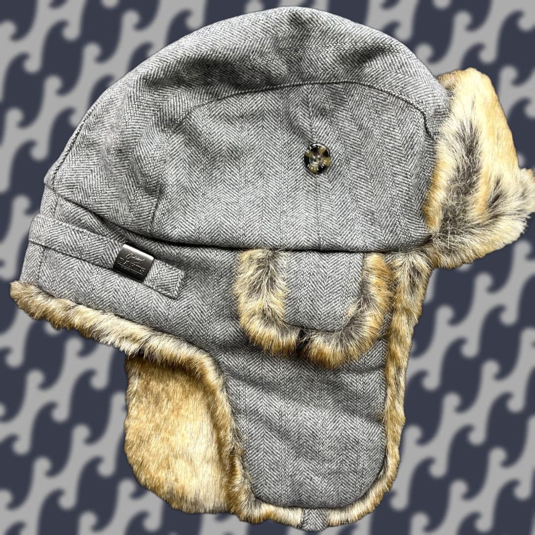 Vintage Barts Deluxe Trapper Hat One Size Faux Fur Aviator Ushanka Quilted Gray Unisex Adults Mens Womens Holiday Winter Halloween Casual Travel Ear Flap Size ONE SIZE - 1 Thumbnail