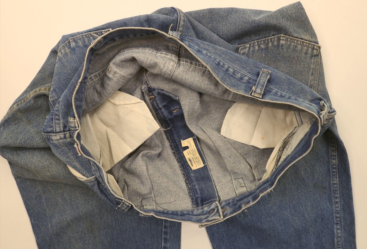 Vintage × Wrangler Vintage 80s 90s Wrangler Pleated Tapered Leg Denim Jeans USA Size US 38 / EU 54 - 9 Thumbnail