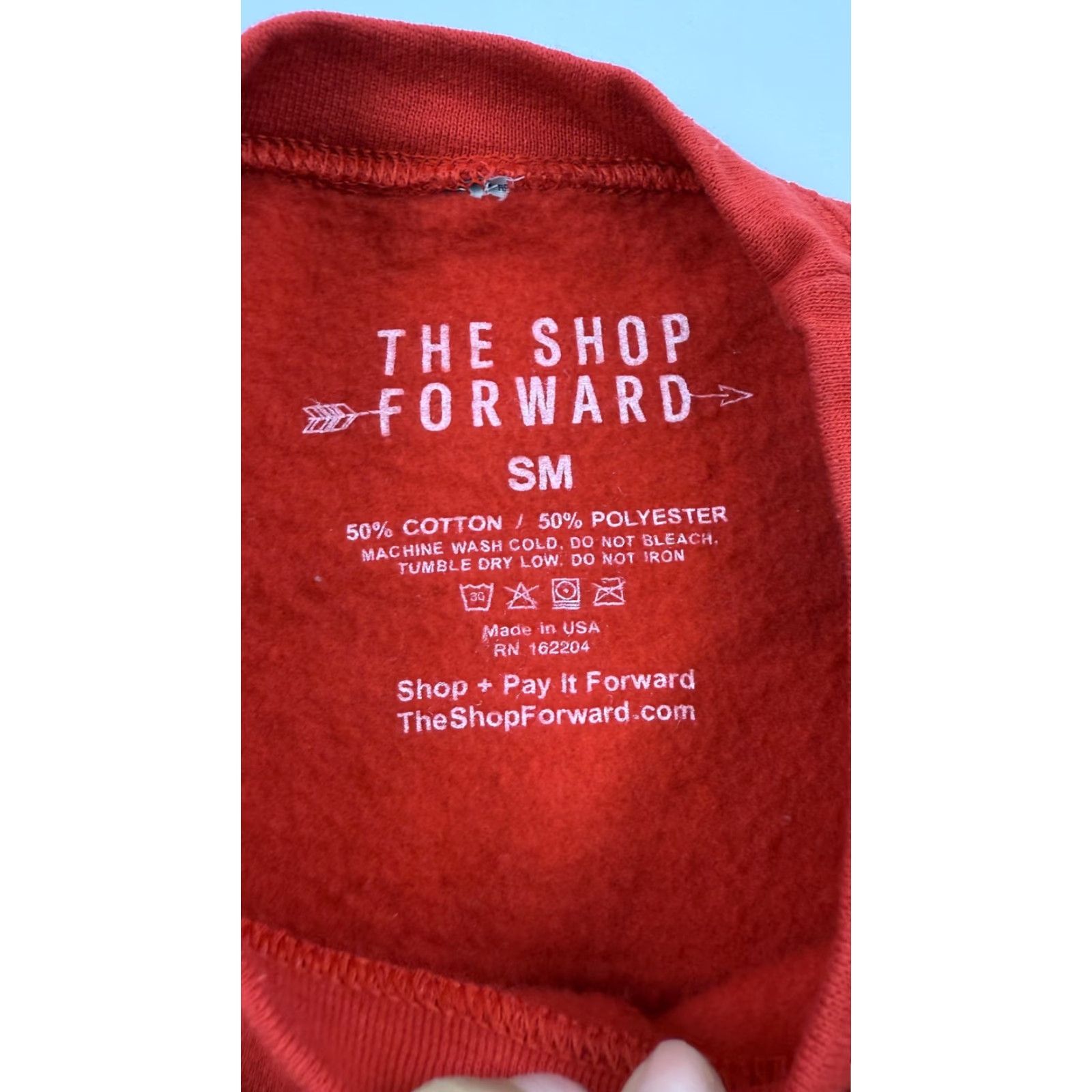 Vintage The Shop Forward Sweatshirt Go Taylor's Boyfriend 87 Crewneck Womens Small Red USA Size S / US 4 / IT 40 - 3 Thumbnail