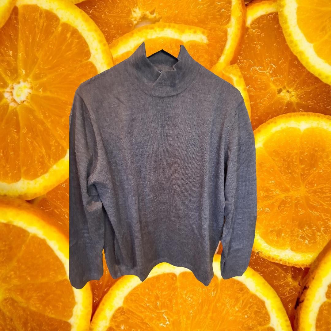 Brooks Brothers Brooks Brothers Marino Wool Gray Turtleneck Sweater Size Lar Size US L / EU 52-54 / 3 - 1 Thumbnail