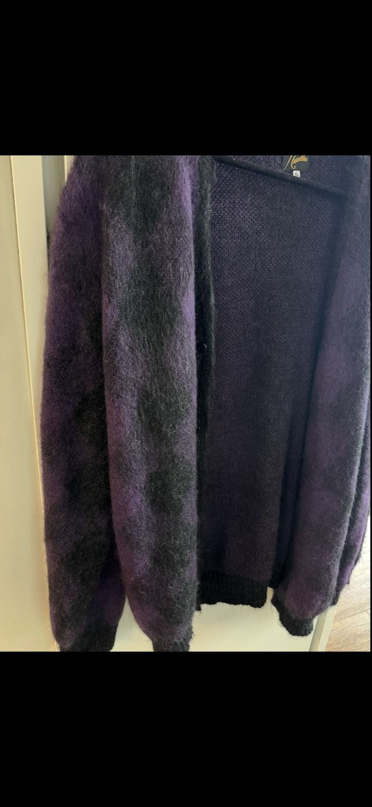 Needles Mohair Argyle Cardigan Size US XL / EU 56 / 4 - 3 Thumbnail