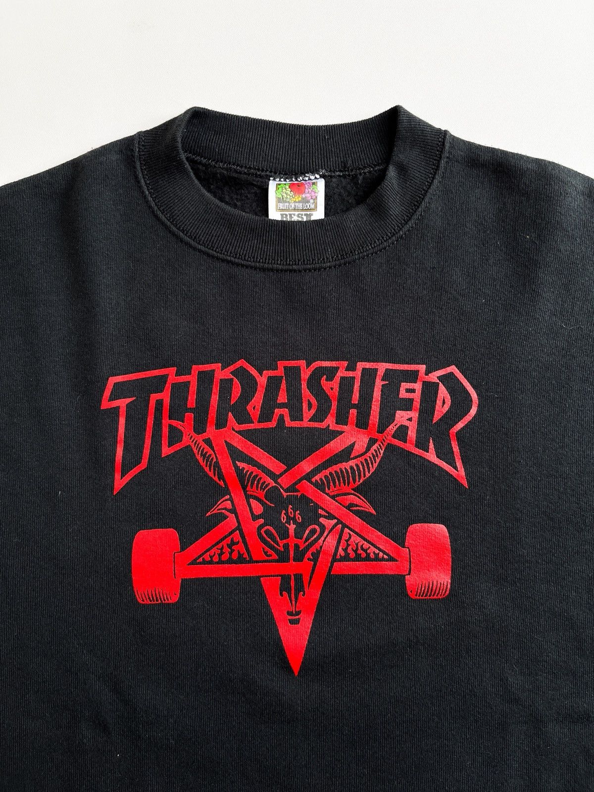 Thrasher thrasher goat sweatshirt black vintage 90s Size US M / EU 48-50 / 2 - 2 Thumbnail
