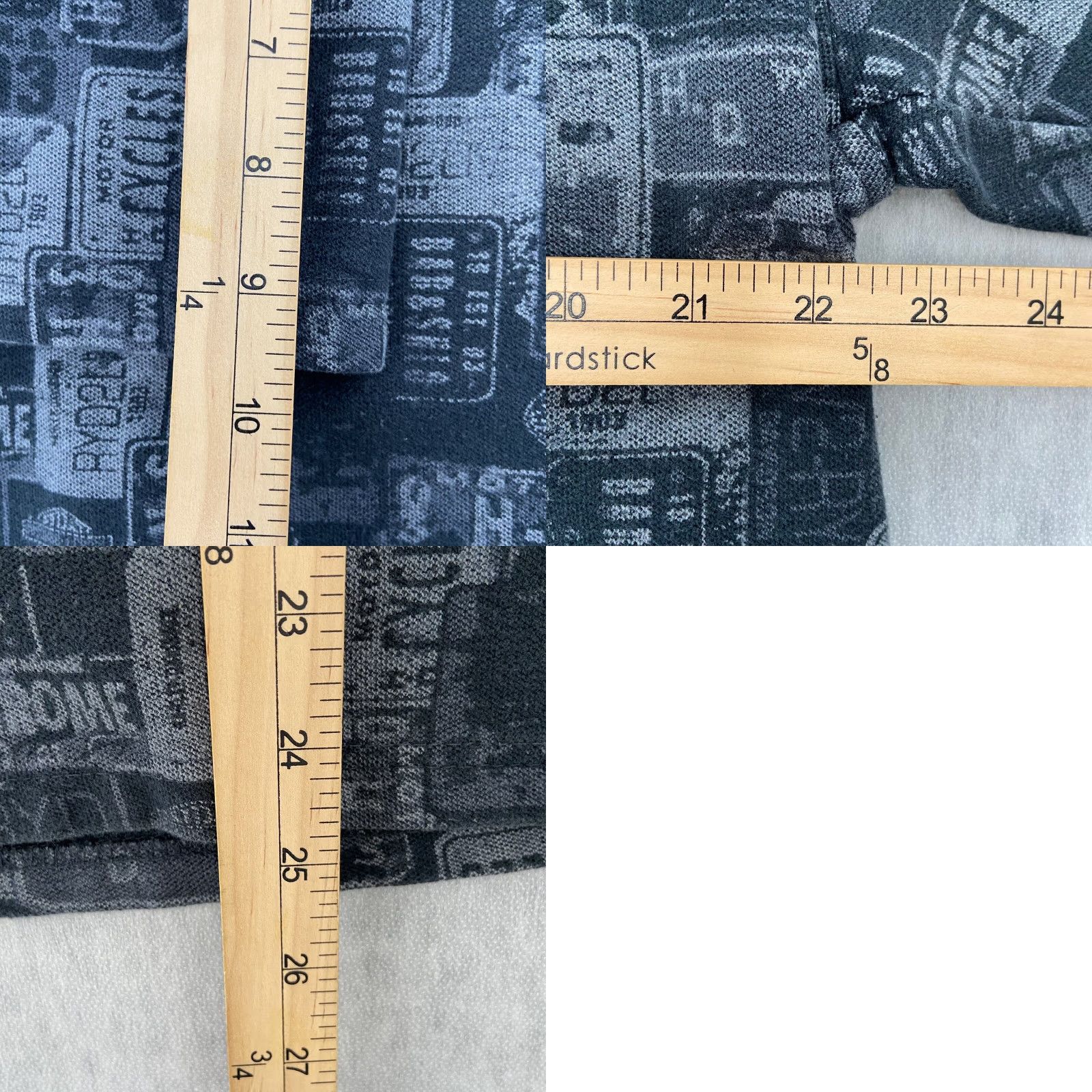 Harley Davidson VINTAGE Harley-Davidson Polo Shirt Adult Large Black Candy License Plates 90s Motorcycle Mens L Size US L / EU 52-54 / 3 - 8 Thumbnail