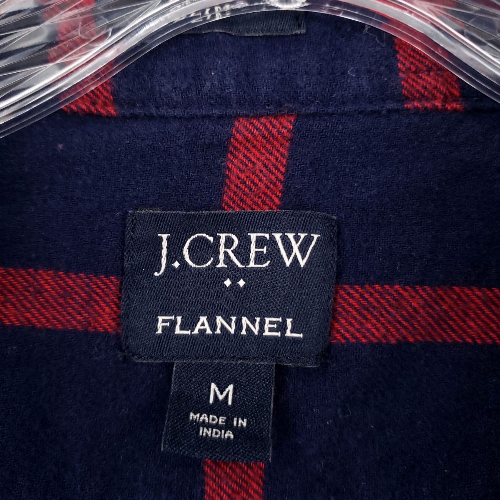 J.Crew J.CREW Shirt Mens M Medium Blue Red Plaid Flannel Slim Button-Up Long Sleeve Size US M / EU 48-50 / 2 - 4 Thumbnail