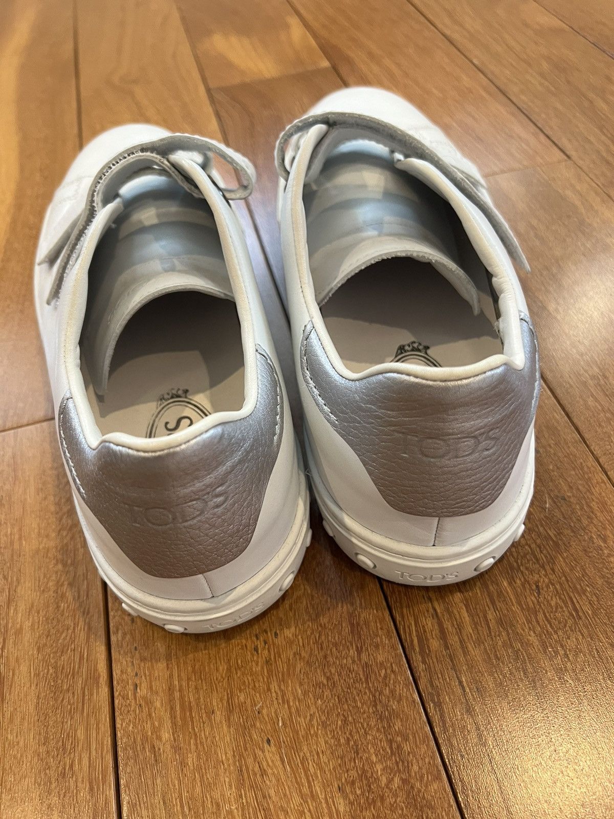Tod's Tod’s White Leather Strap Sneakers Size US 9 / EU 42 - 6 Thumbnail