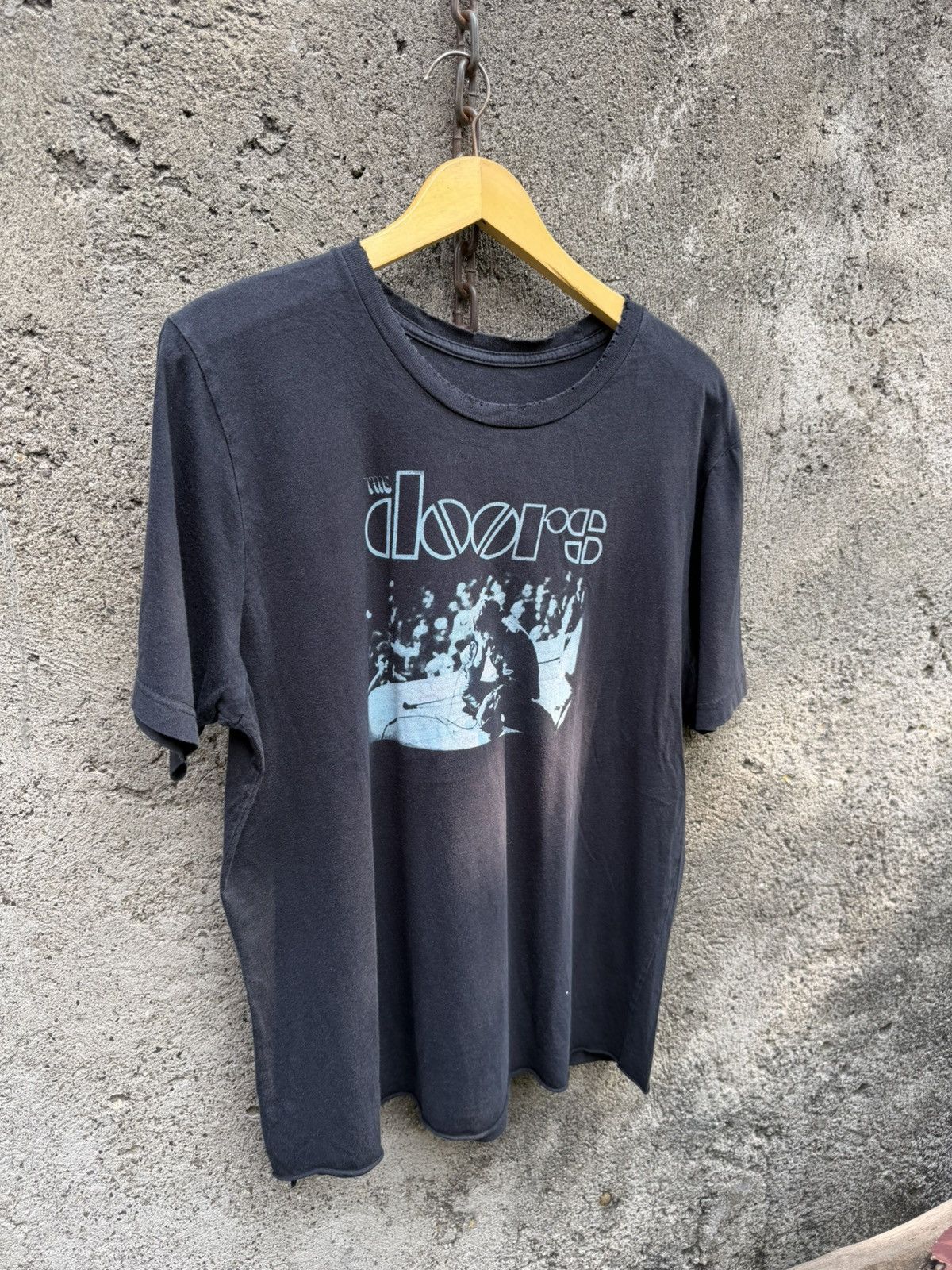 Band Tees The Doors Distressed Cropped Tee Size US XL / EU 56 / 4 - 1 Thumbnail