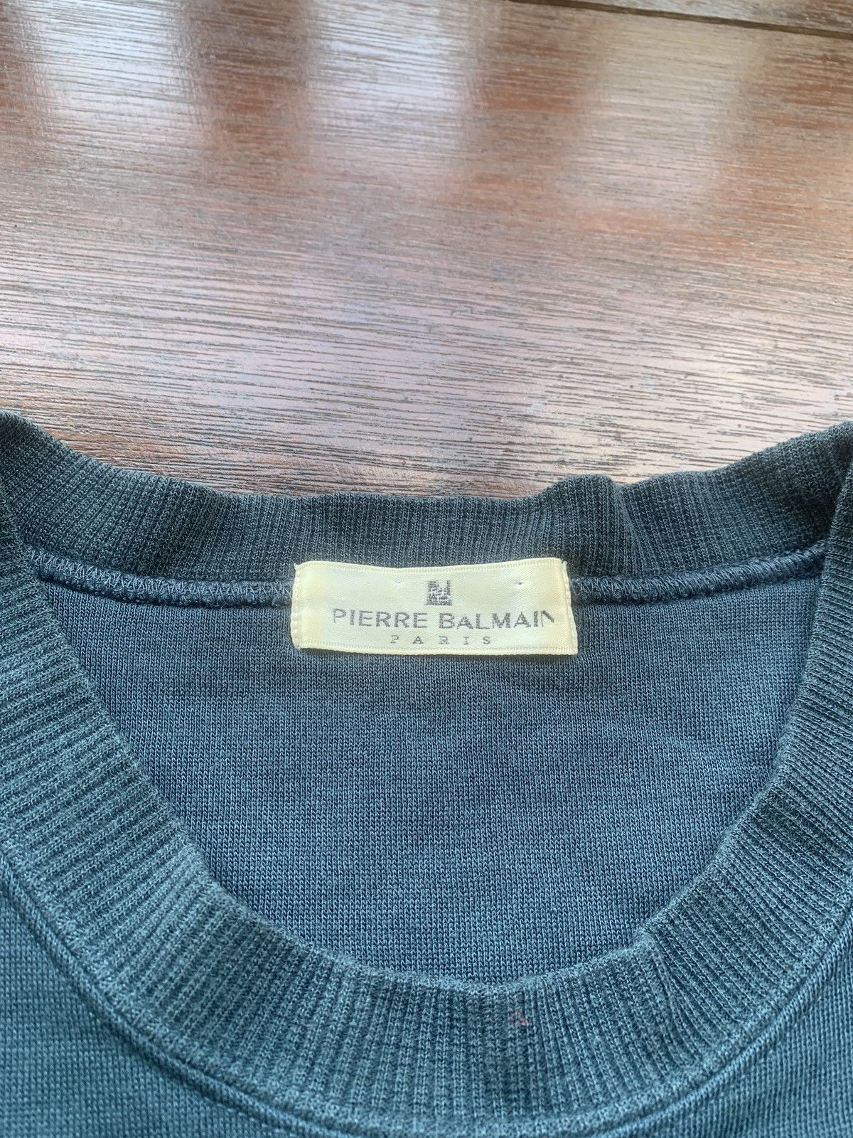 Balmain × Pierre Balmain Vintage Pierre Balmain Paris embroidery logo sweatshirt Size US L / EU 52-54 / 3 - 3 Thumbnail