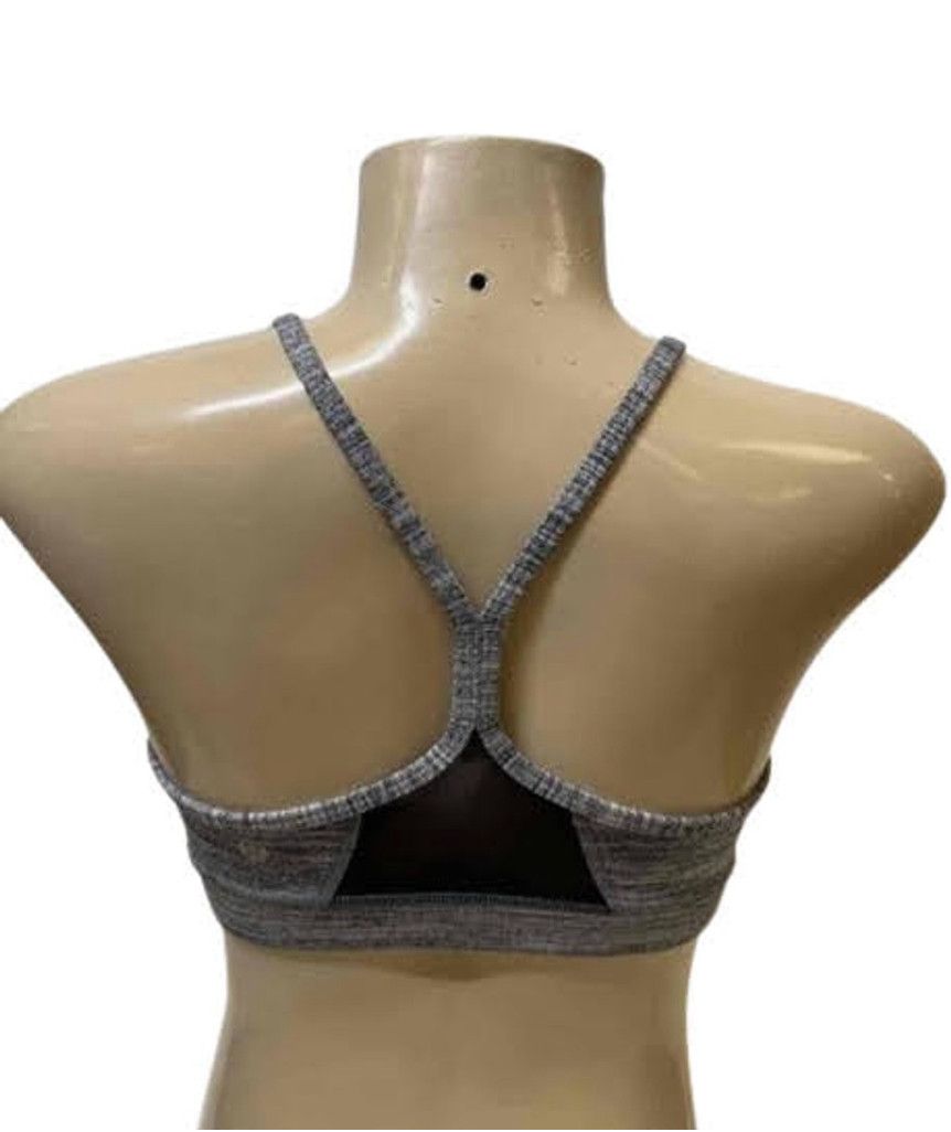 Lululemon Lululemon Flow Y Sports Bra Grey Size 4 Size ONE SIZE - 1 Thumbnail