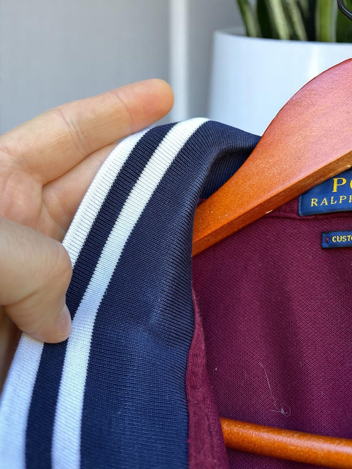 Ralph Lauren Sport Polo Ralph Lauren Cotton Custom Slim Fit Polo Shirt Burgundy Size US XL / EU 56 / 4 - 3 Thumbnail