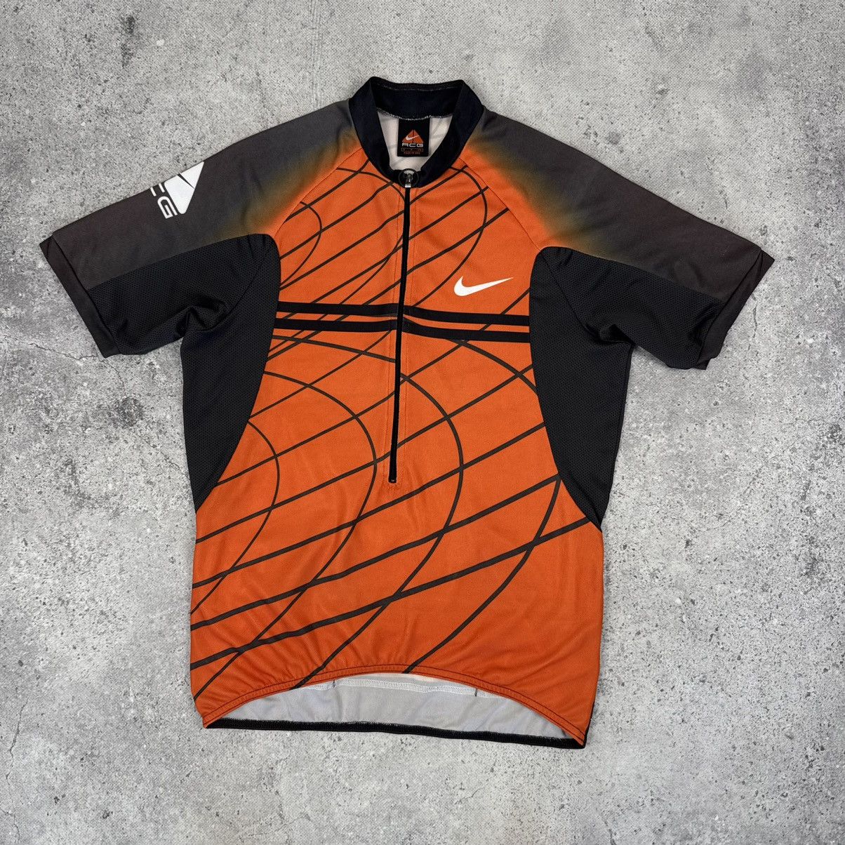 Nike ACG Vintage Nike ACG Cycling Jersey Shirt Made in USA 1/2 Zip Size US S / EU 44-46 / 1 - 1 Thumbnail