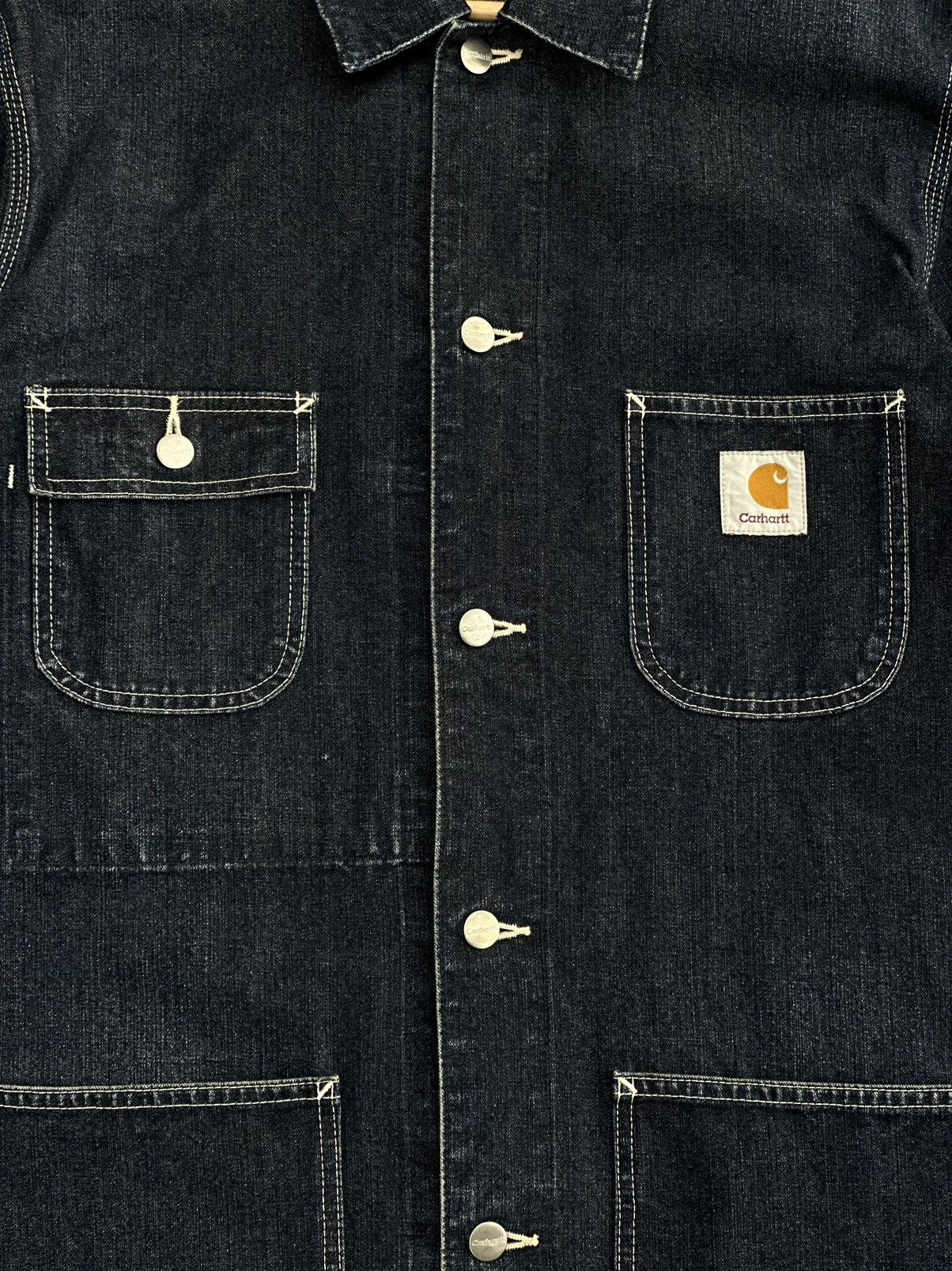 Carhartt × Vintage CARHATT WORKWEAR VINTAGE DENIM MICHIGAN JACKET Size US L / EU 52-54 / 3 - 5 Thumbnail