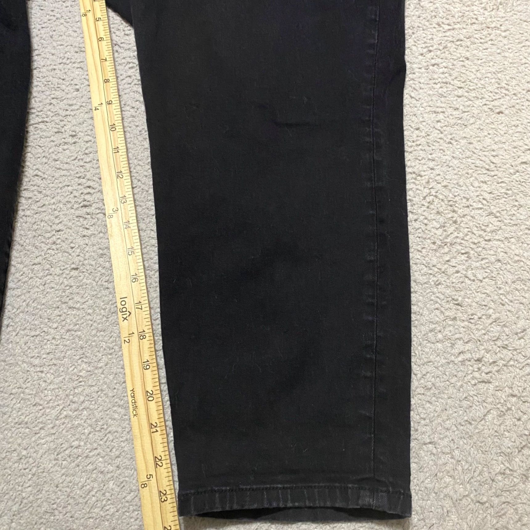 Torrid Torrid Jeans Womens Sz 26 Black Denim Dark Wash Skinny Ankle Stretch Size 32" / US 10 / IT 46 - 4 Thumbnail