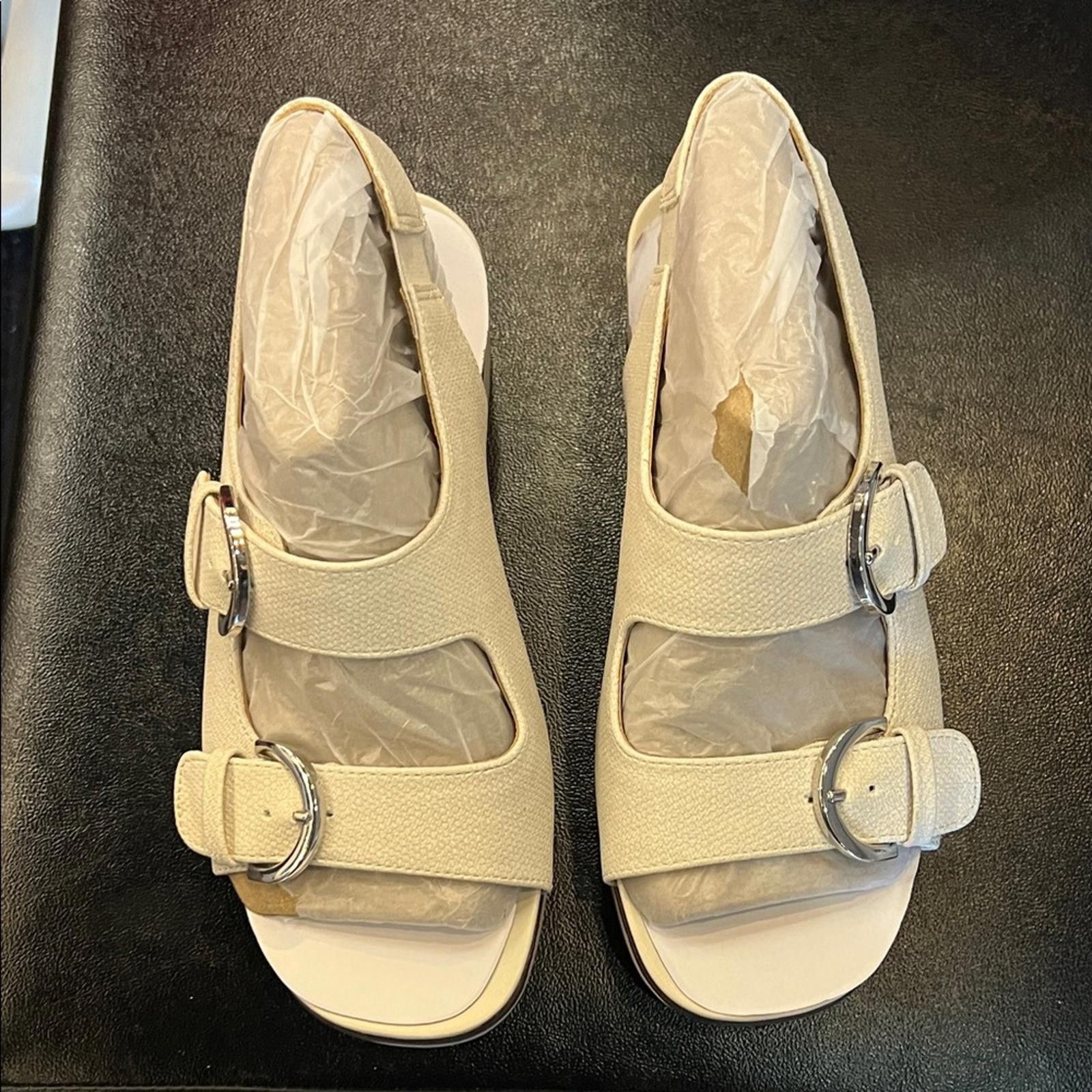 Other Life Stride Elegant Cream Women's Sandals Size US 6 / IT 36 - 1 Thumbnail