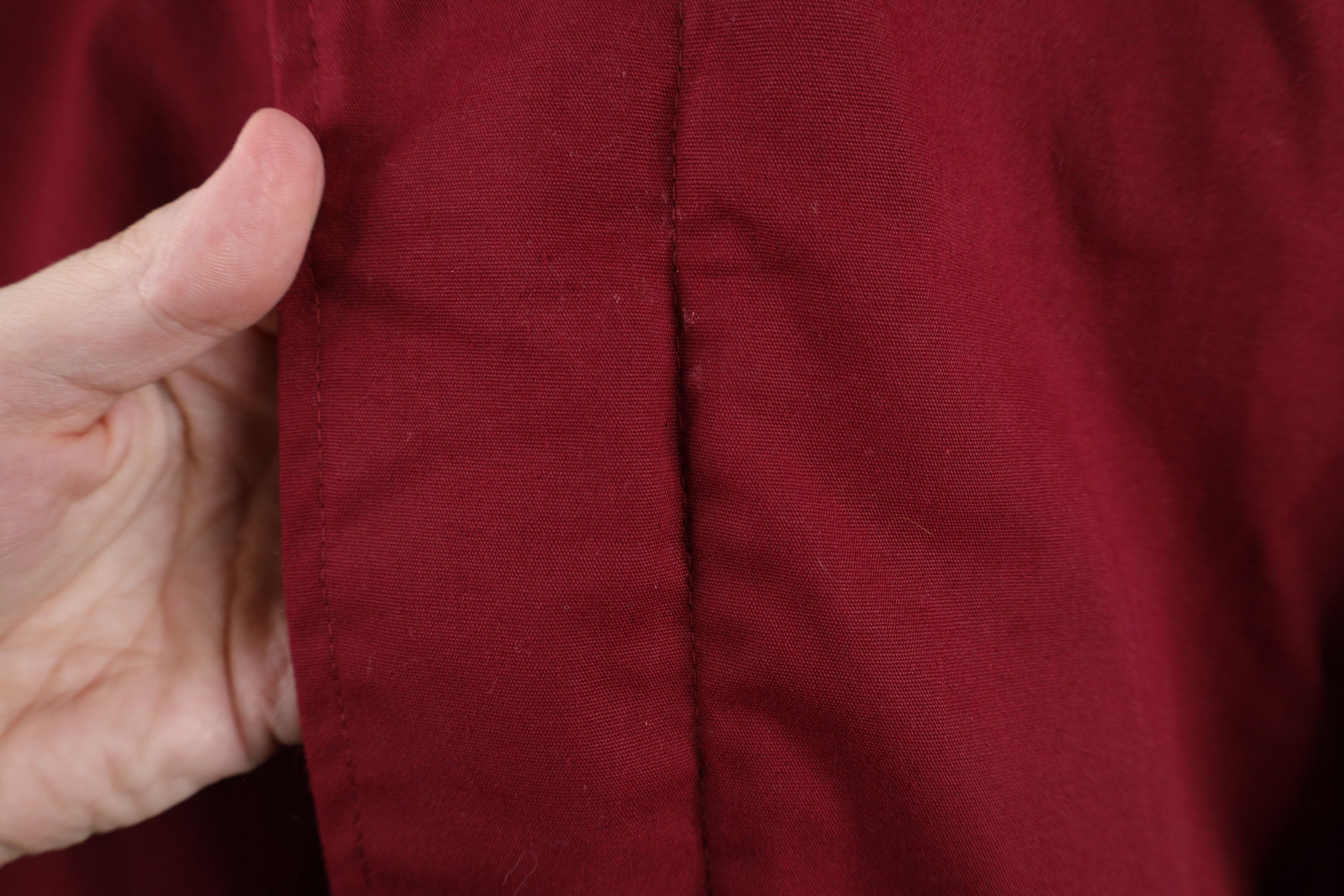 Vintage Vintage 90s Streetwear Blank Full Zip Bomber Jacket Red Size US M / EU 48-50 / 2 - 7 Thumbnail