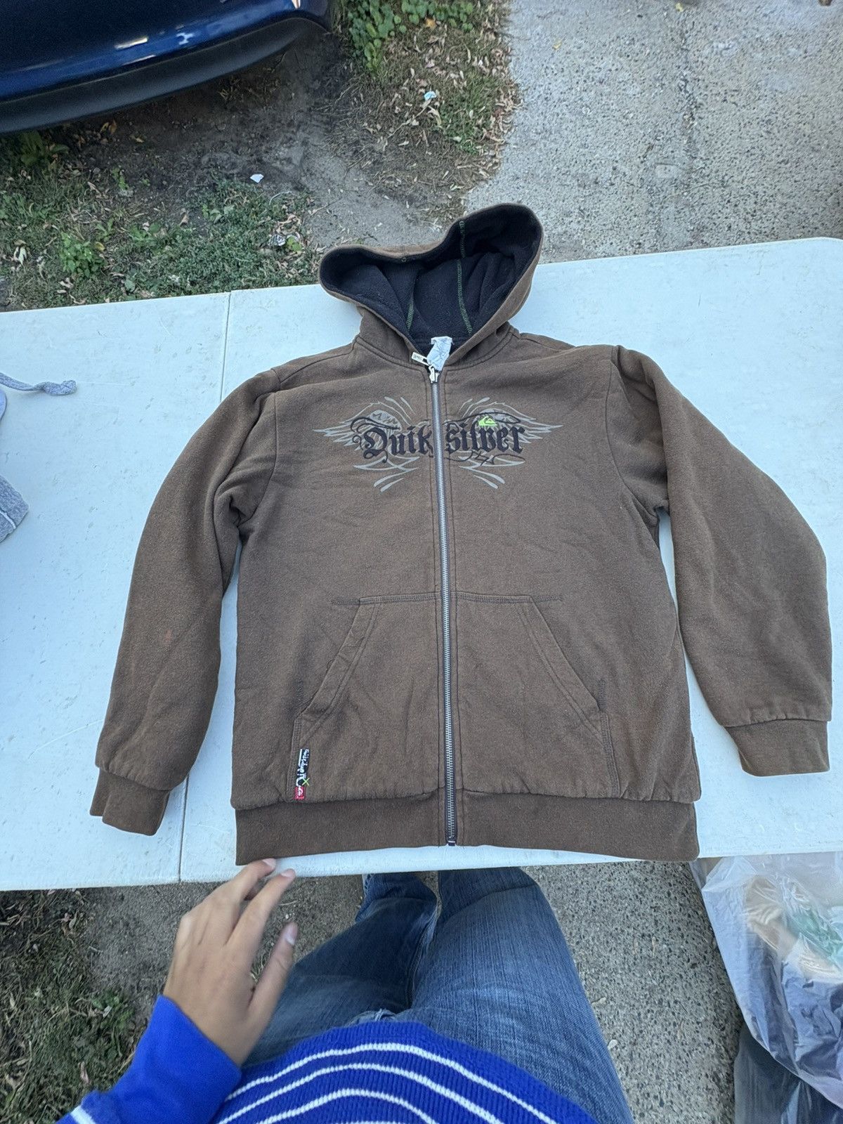 Quicksilver Vintage Y2k QuickSilver Hoodie Brown Size US M / EU 48-50 / 2 - 5 Thumbnail