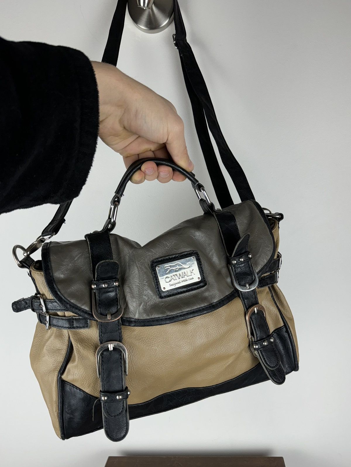 Vintage Vintage leather bag Catwalk y2k original casual item Size ONE SIZE - 3 Thumbnail