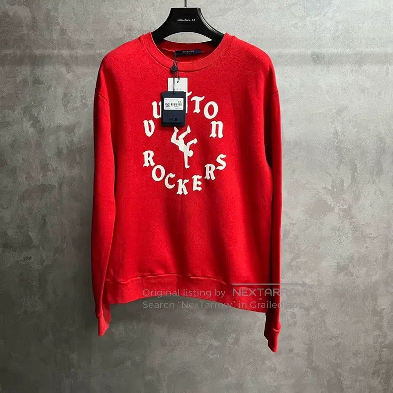 Louis Vuitton Louis Vuitton Red monogrammed printed crew neck long sleev Size US L / EU 52-54 / 3 - 1 Thumbnail