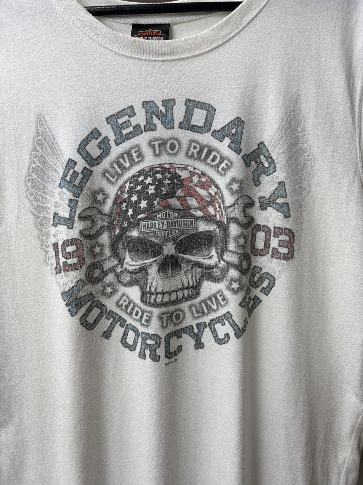 Harley Davidson Harley-Davidson Long Sleeve Tee Biker Graphic 90s–Y2K Moto Size US L / EU 52-54 / 3 - 7 Thumbnail