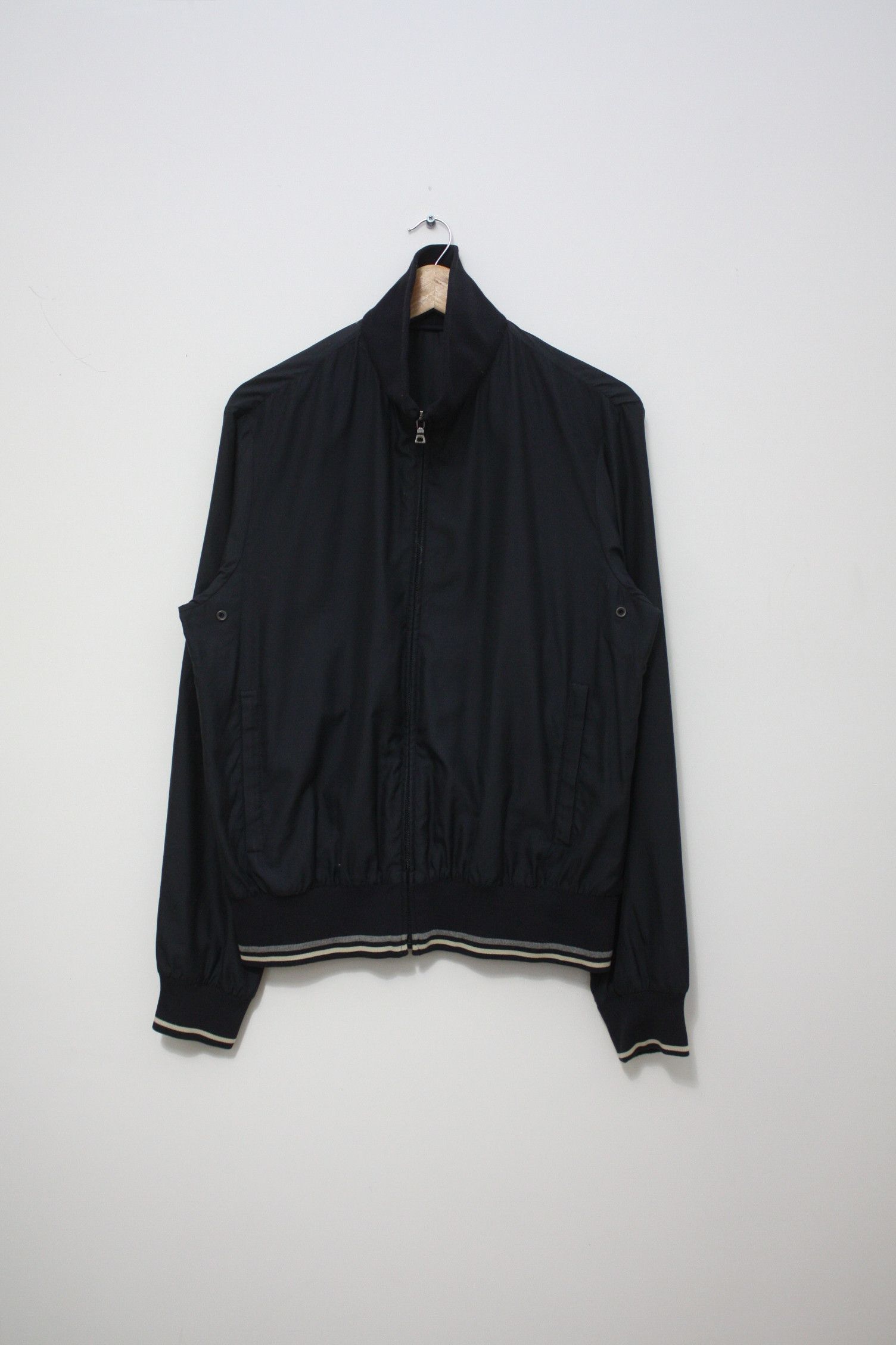 Prada Prada Navy Lightweight Bomber Jacket Men's M Made In Italy Size US M / EU 48-50 / 2 - 2 Thumbnail