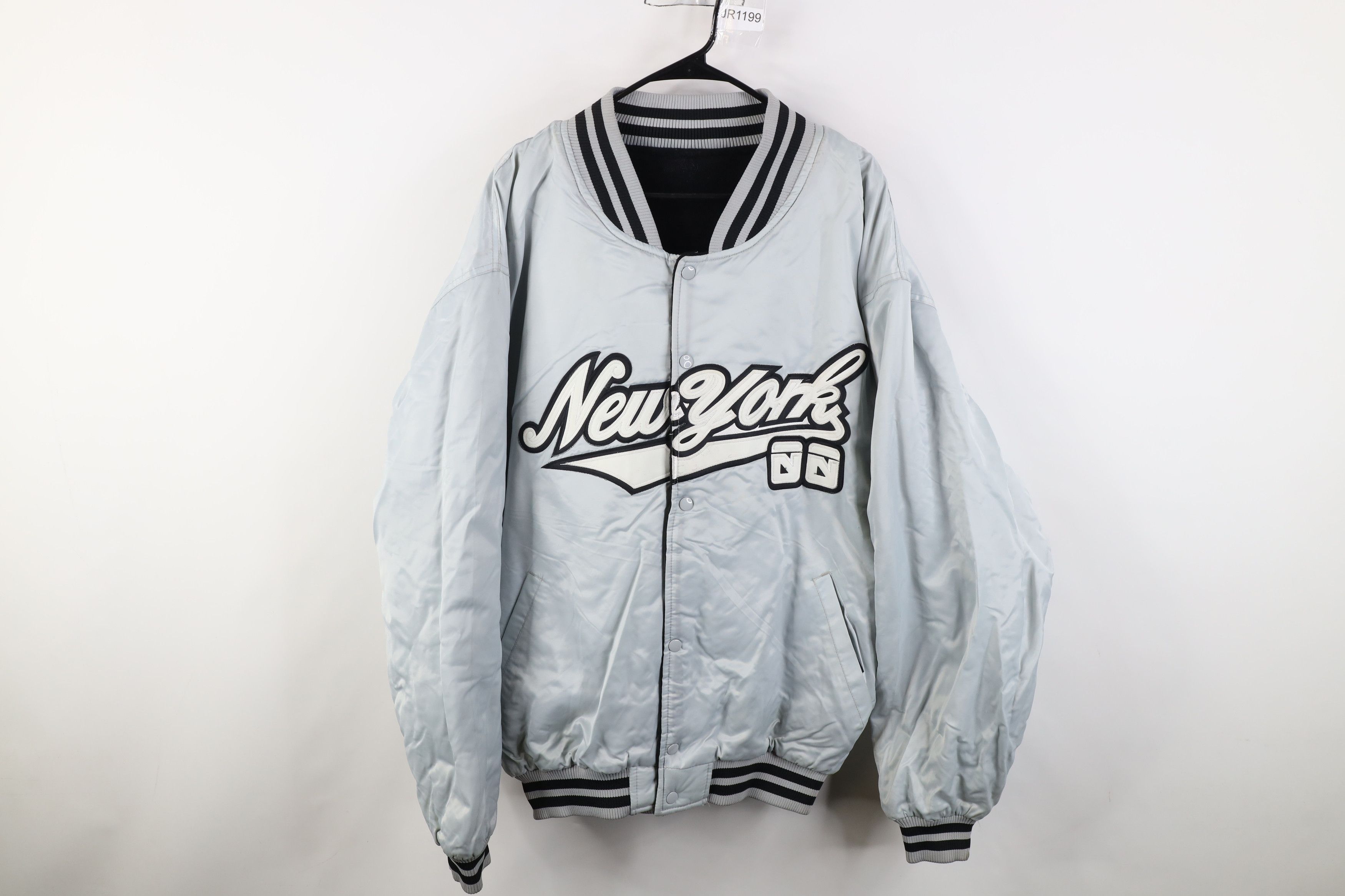 Vintage Vintage 90s Y2K Streetwear Reversible New York Bomber Jacket Size US XXL / EU 58 / 5 - 1 Thumbnail