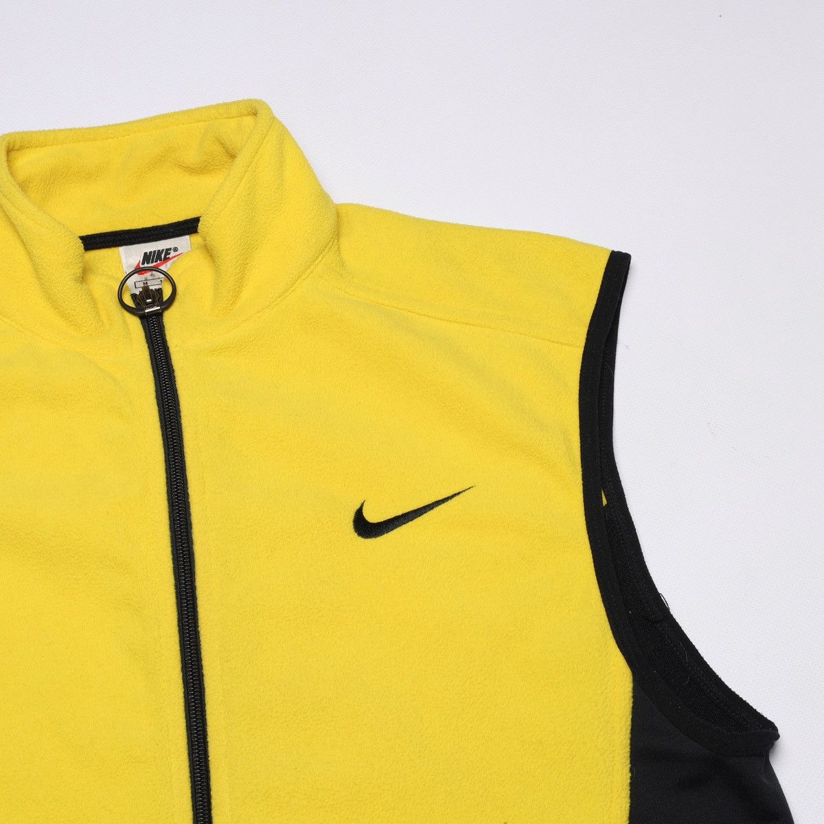 Nike Nike Vintage Yellow Fleece Vest Zip Size US M / EU 48-50 / 2 - 4 Thumbnail