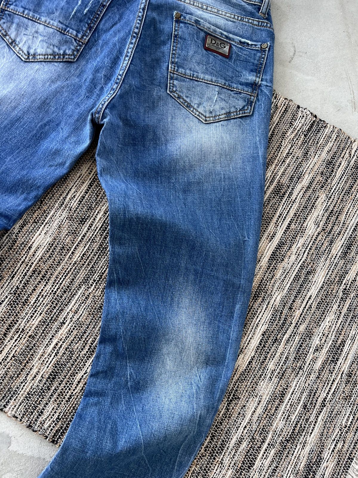 Designer Vintage Dolce Gabbana Style Jeans Denim Pants Y2K Avantgarde Size US 29 - 15 Thumbnail